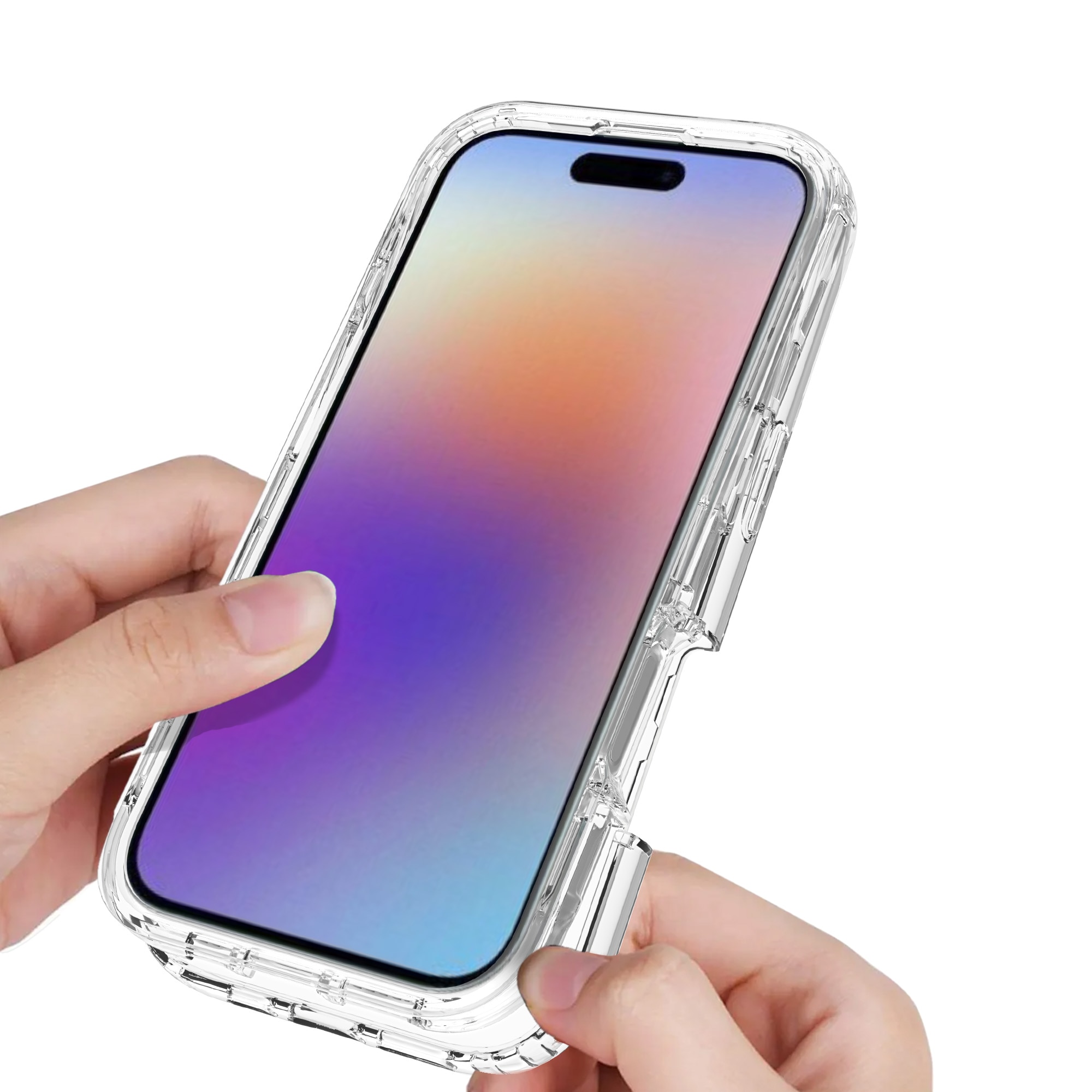 Funda con cobertura total iPhone 17 Transparente