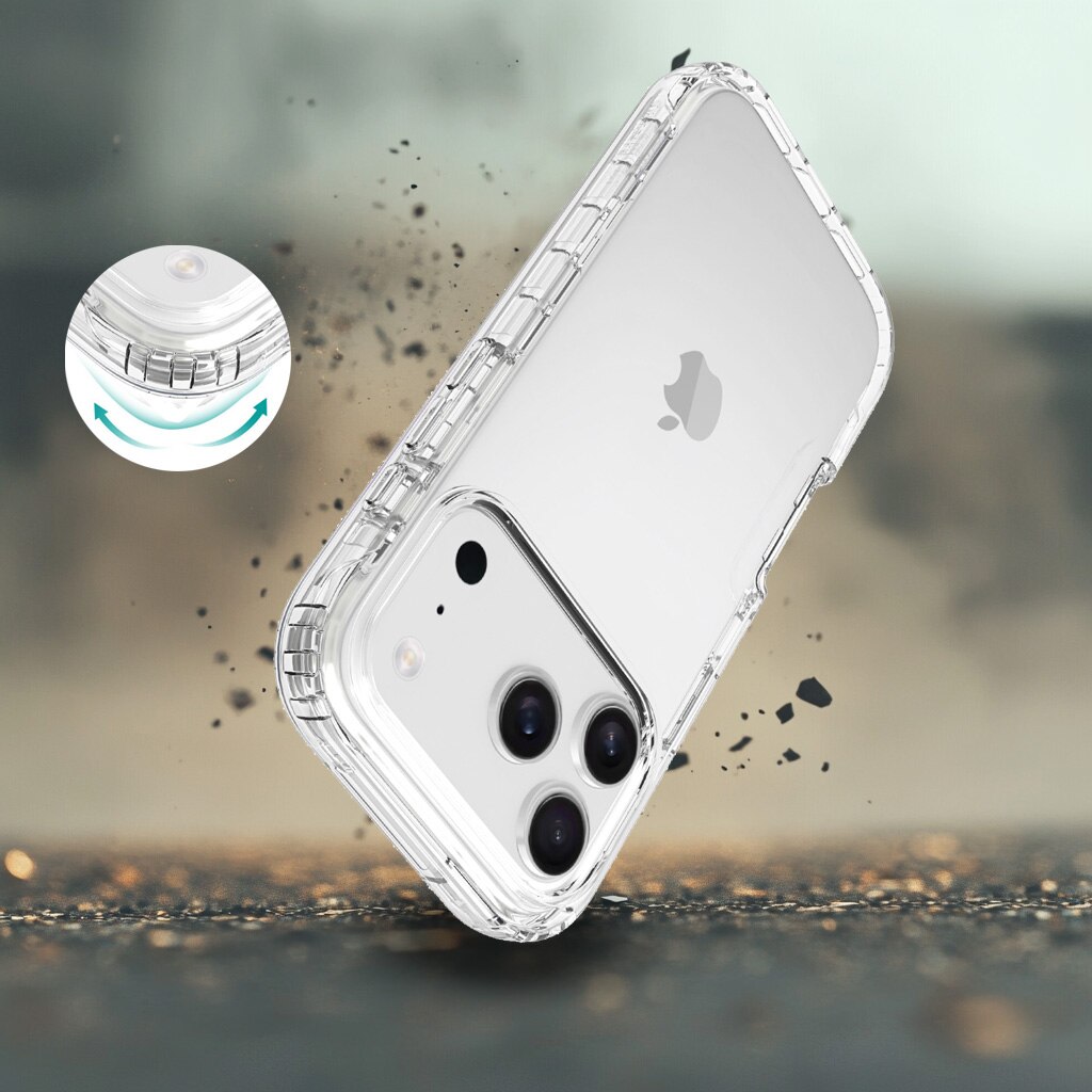 Funda con cobertura total iPhone 17 Pro Max Transparente