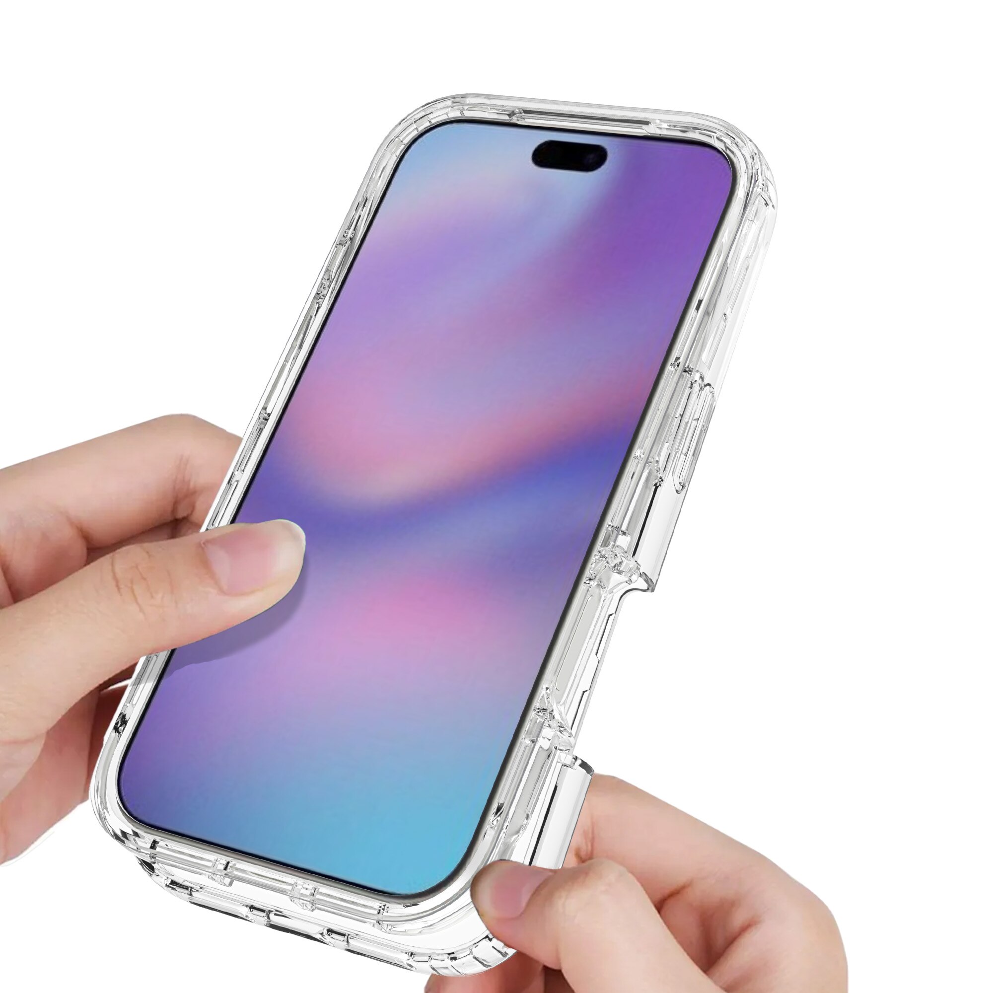 Funda con cobertura total iPhone 17 Pro Max Transparente