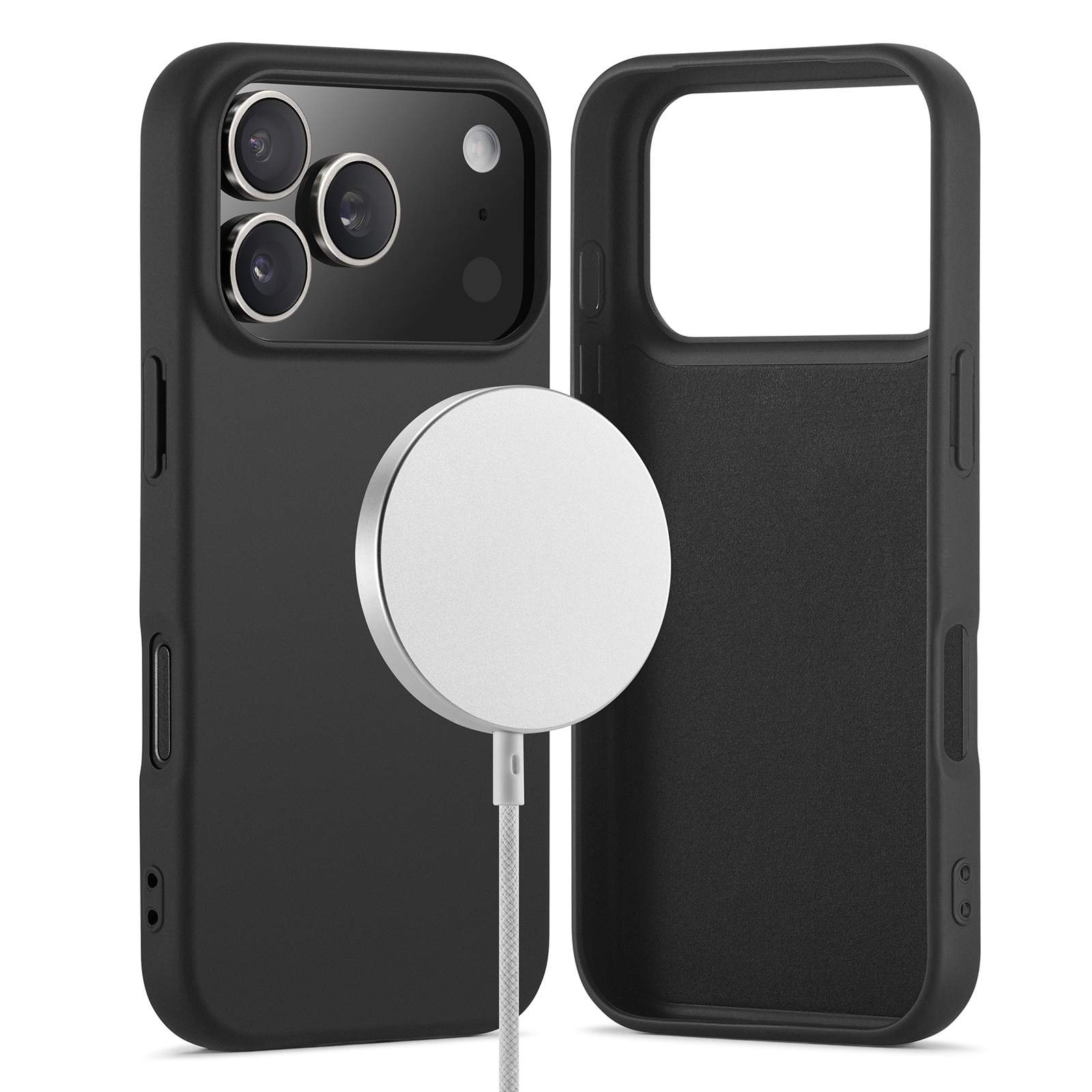Funda TPU MagSafe iPhone 17 Pro Max Negro