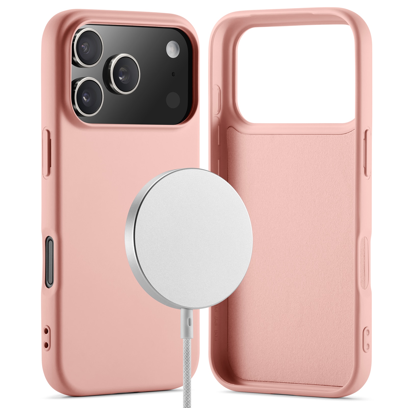 Funda TPU MagSafe iPhone 17 Pro Rosa