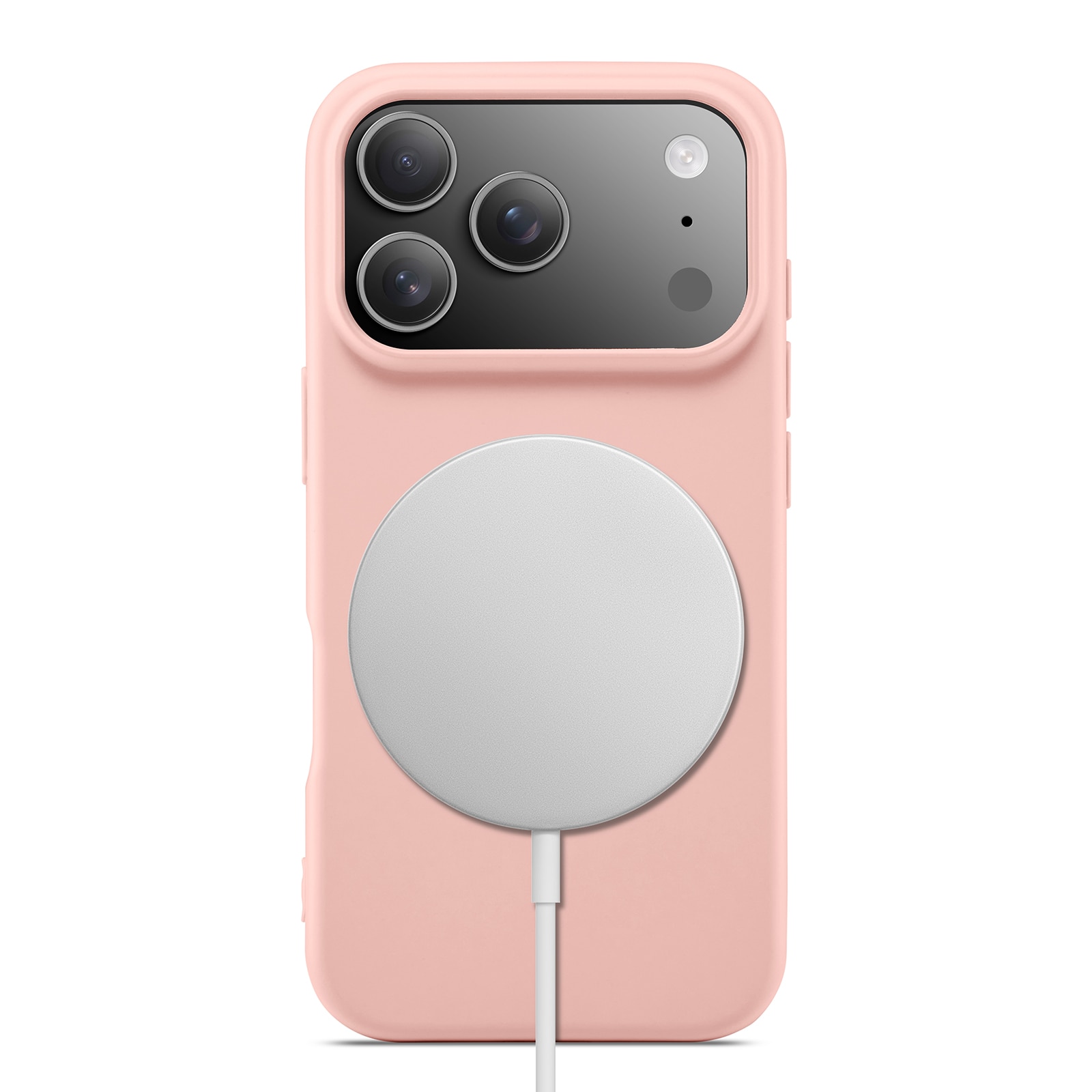 Funda TPU MagSafe iPhone 17 Pro Max Rosa