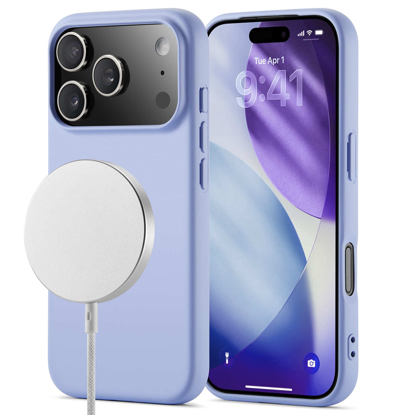 Funda TPU MagSafe iPhone 17 Pro Púrpura