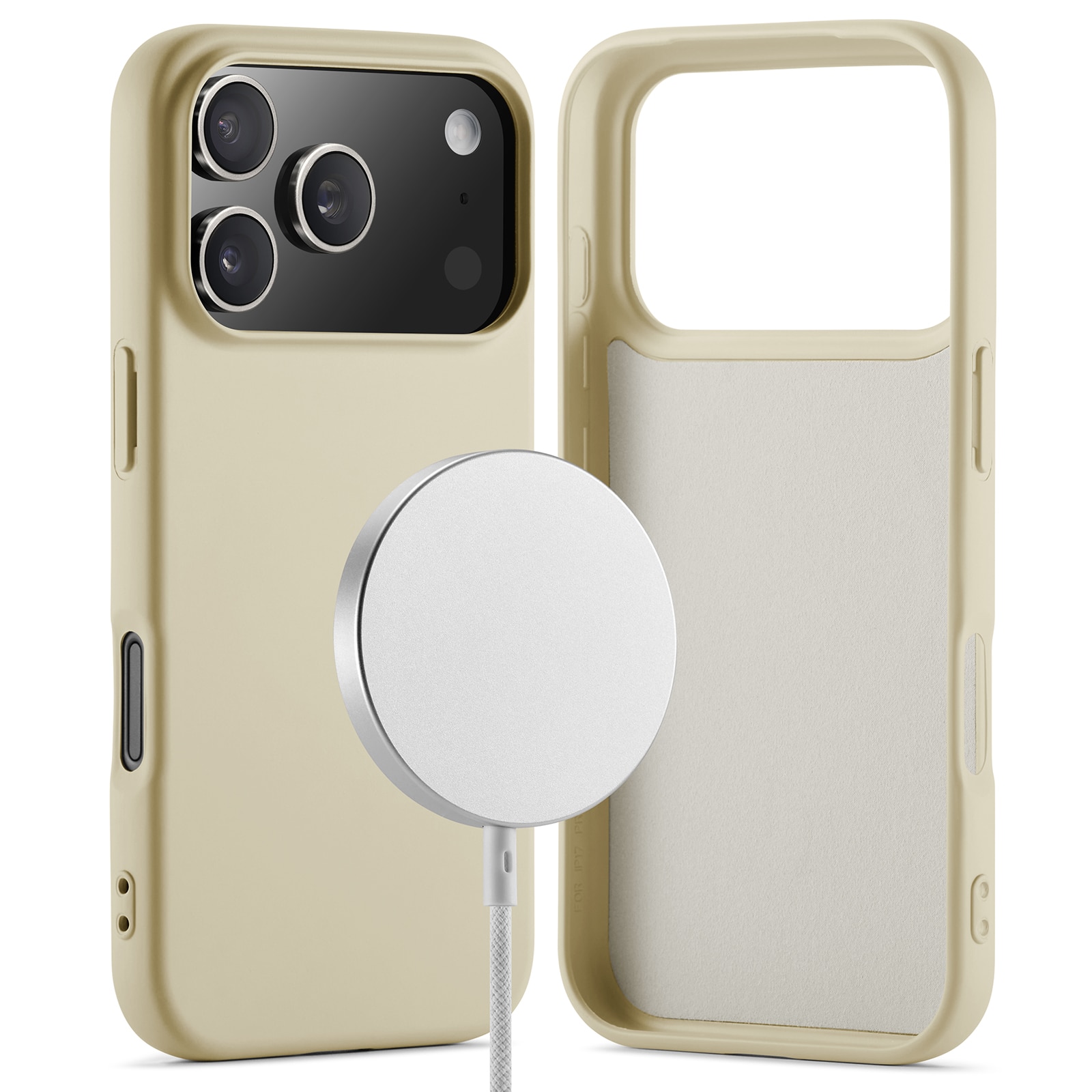 Funda TPU MagSafe iPhone 17 Pro Max Beige