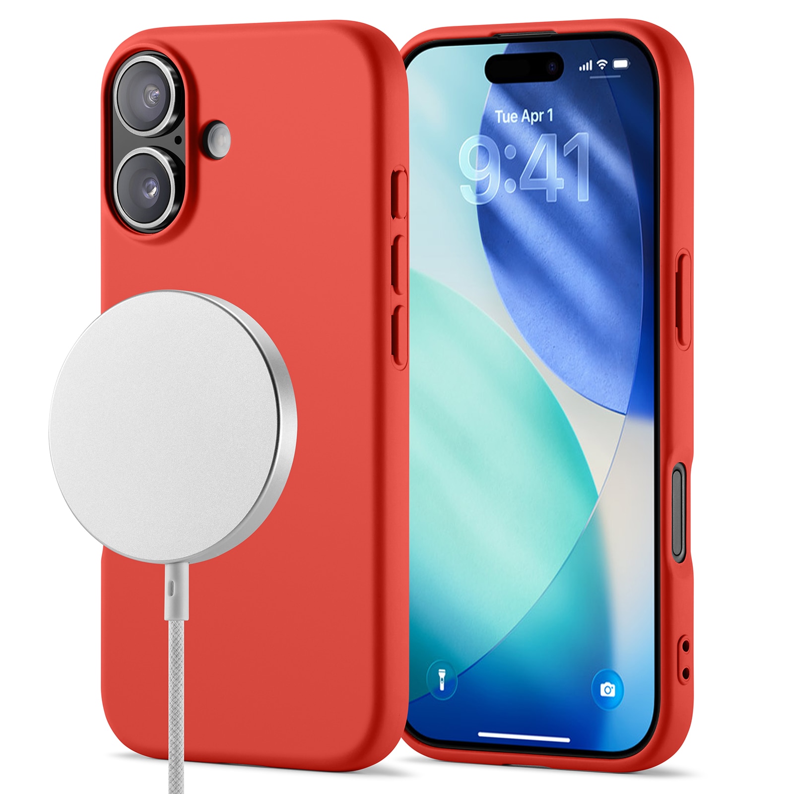 Funda TPU MagSafe iPhone 17 Rojo