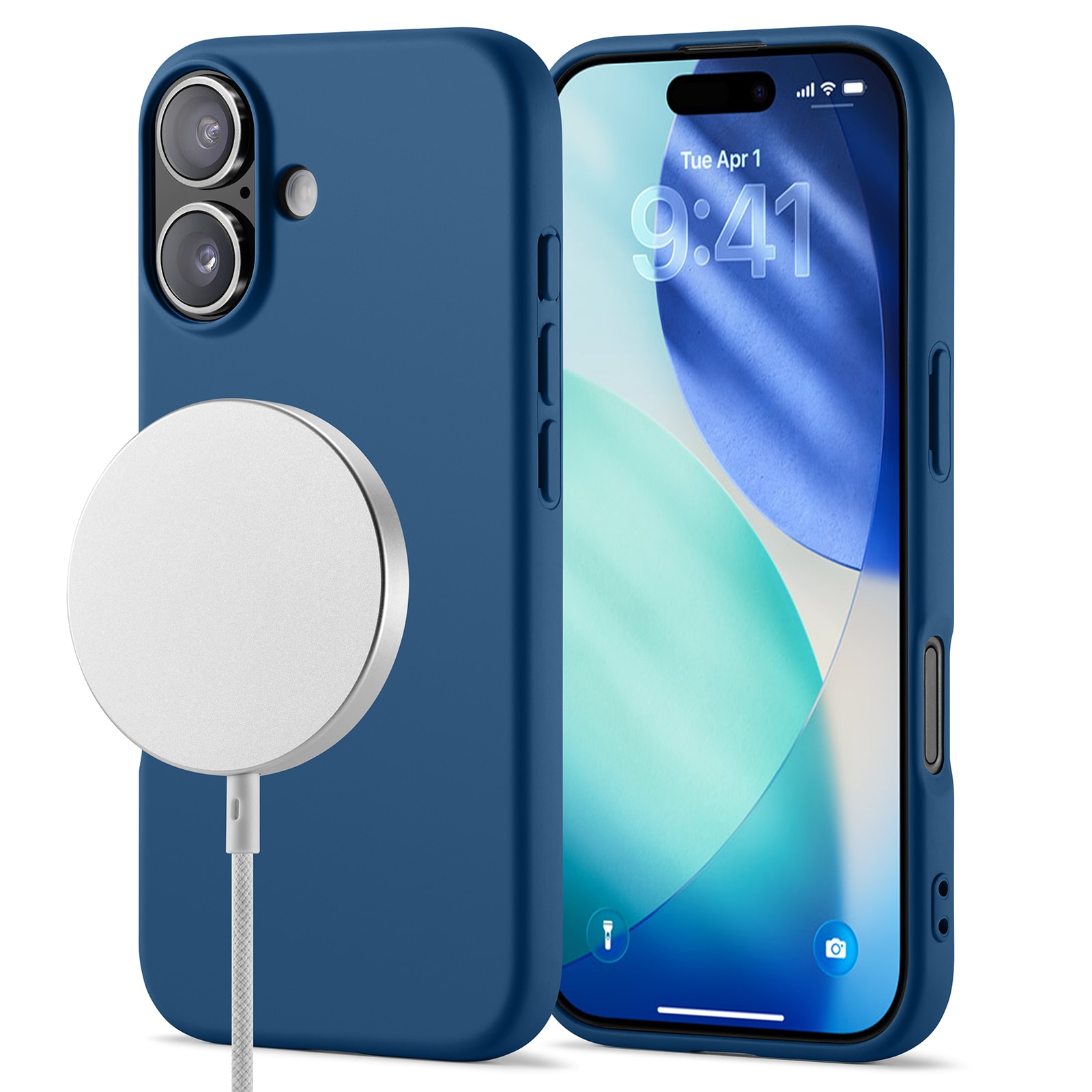 Funda TPU MagSafe iPhone 17 Azul oscuro