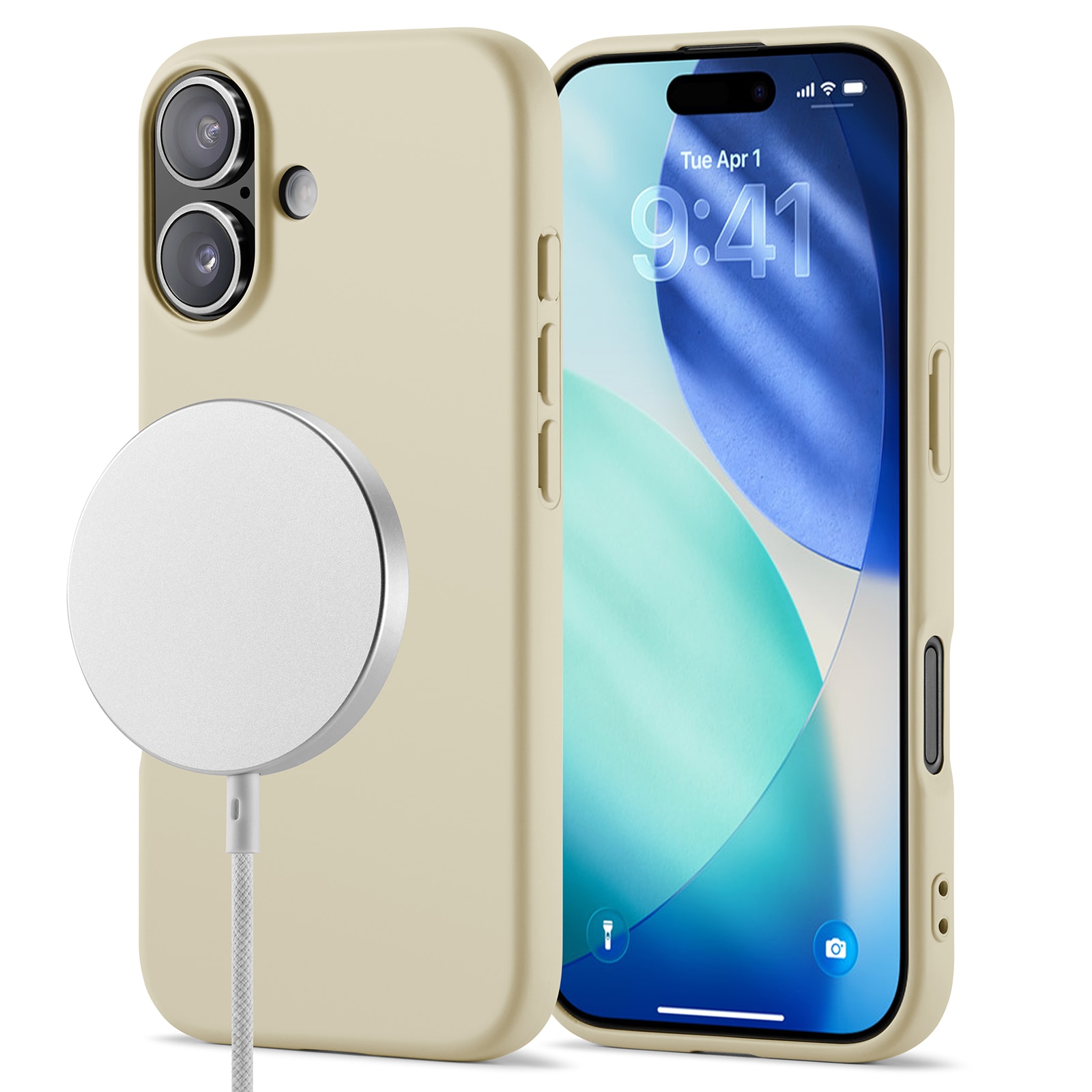 Funda TPU MagSafe iPhone 17 Beige