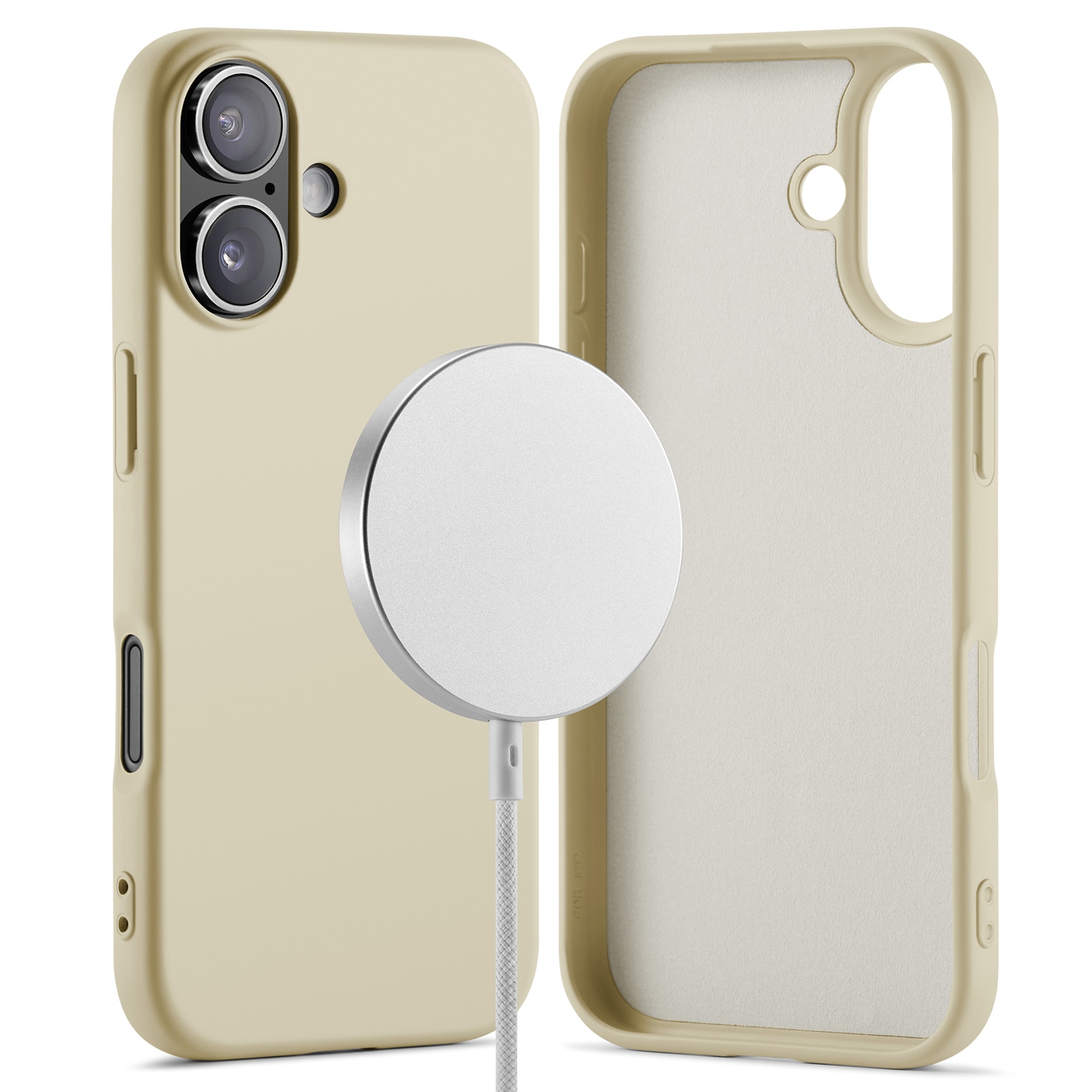 Funda TPU MagSafe iPhone 17 Beige