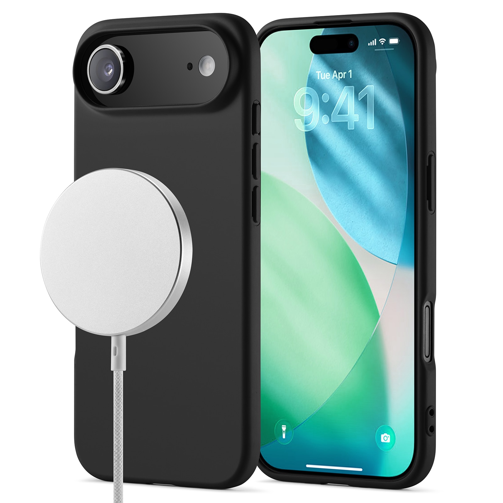 Funda TPU MagSafe iPhone 17 Air Negro