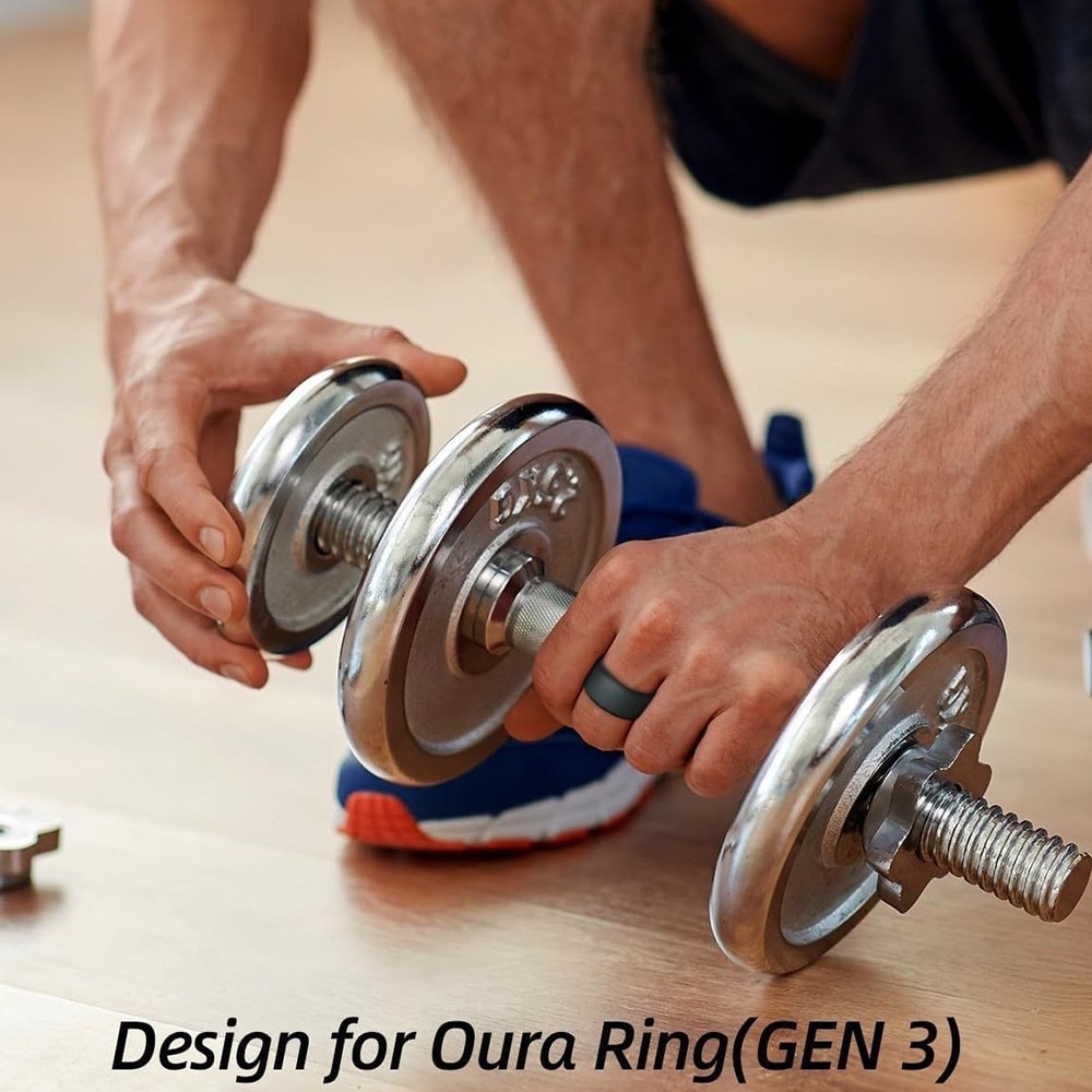 Funda de silicona Oura Ring Gen 3 talla 11-13, negro