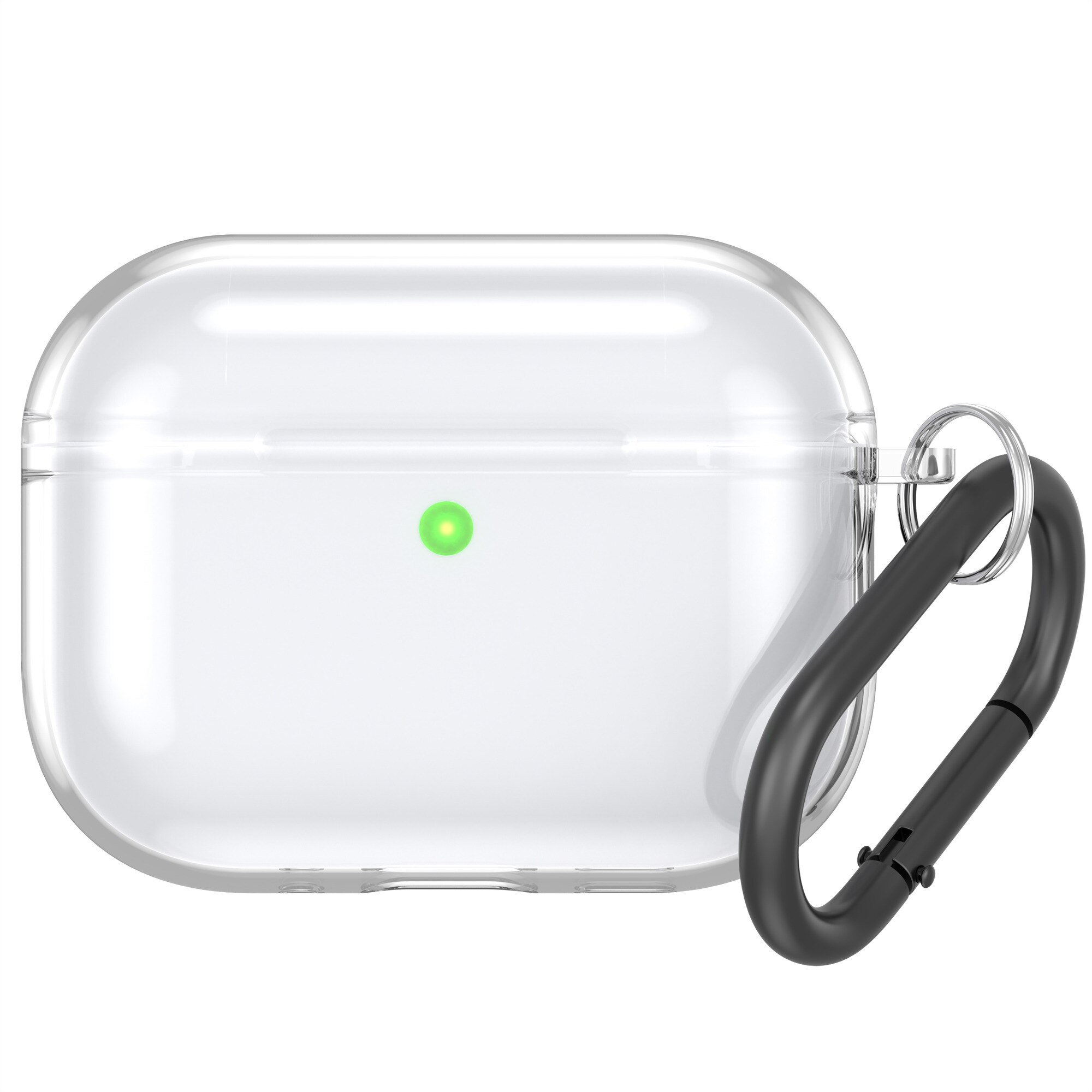 Funda de TPU con mosquetón Apple AirPods Pro 3 transparente
