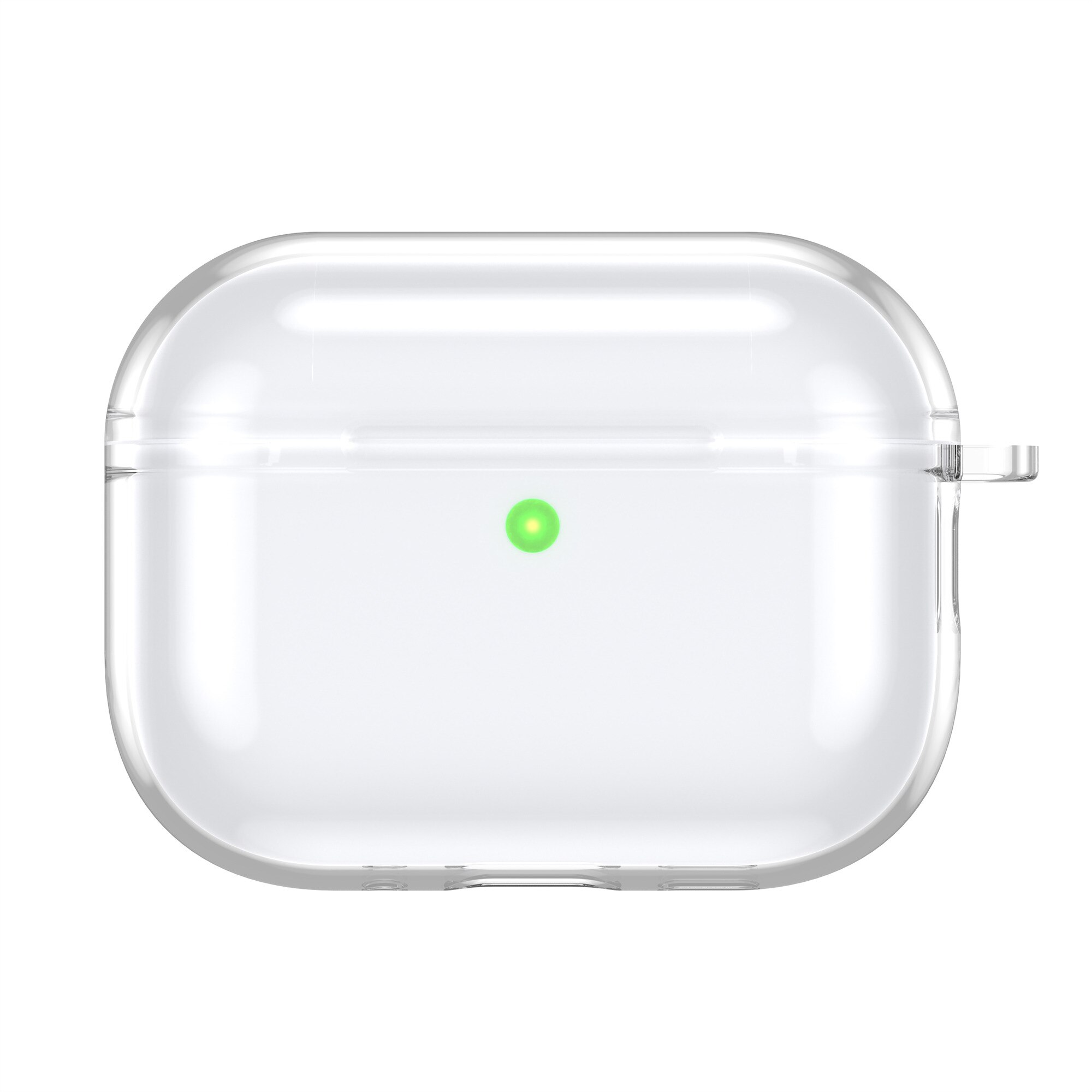 Funda de TPU con mosquetón Apple AirPods Pro 3 transparente