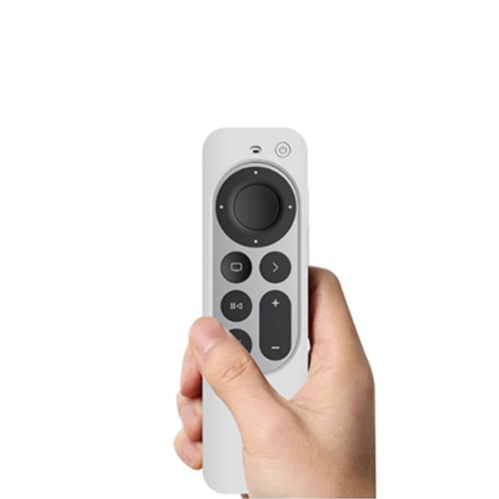 Caja + mando a distancia, carcasa de silicona TV 4K 2021 Blanco