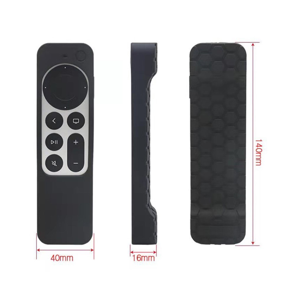 Funda de silicona para remota TV 4K 2021 Negro