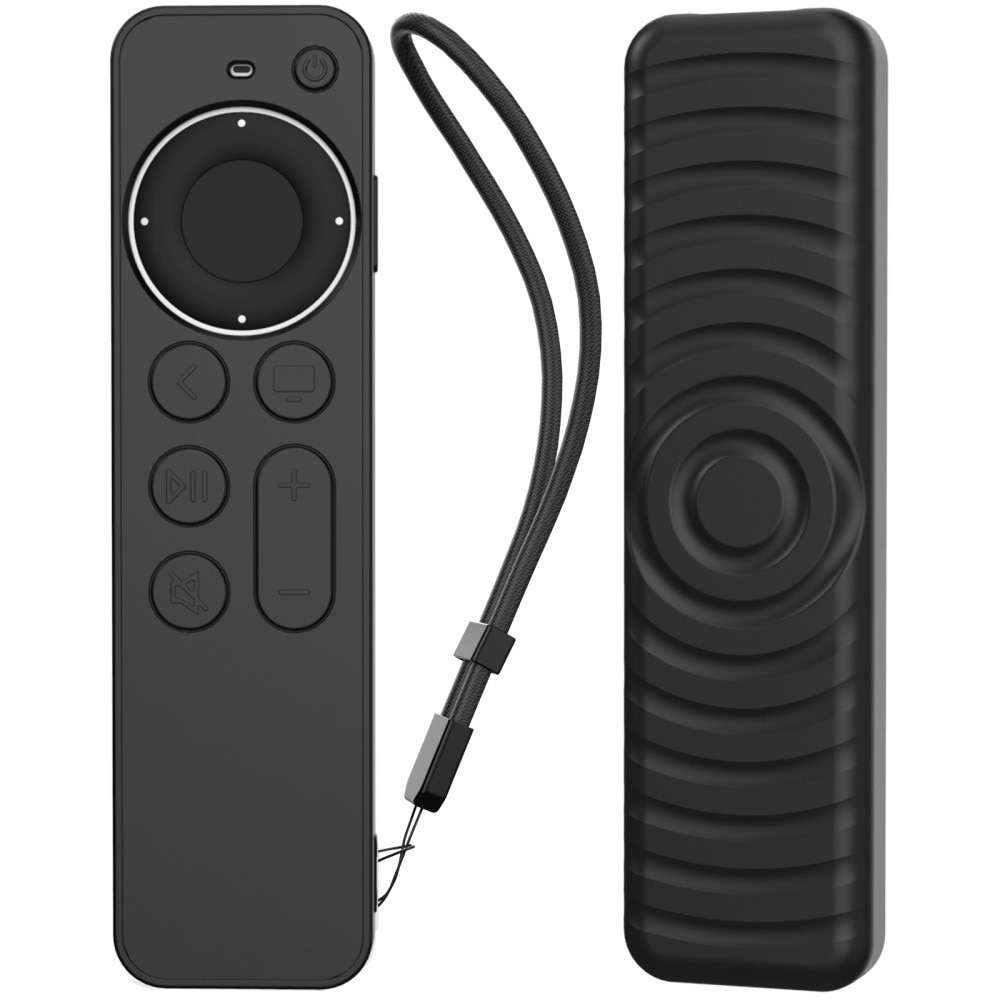 Funda de silicona Apple TV Siri Remote 2nd Gen Negro