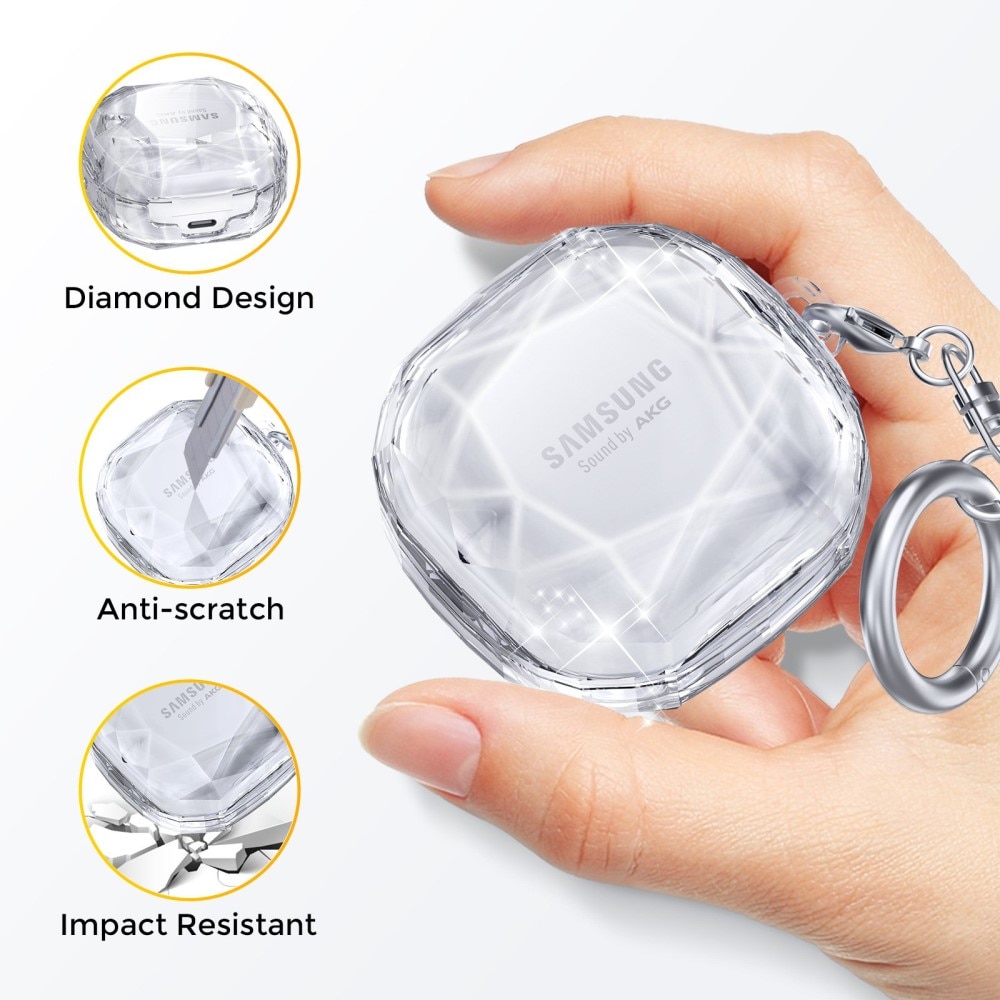 Funda Diamond Samsung Galaxy Buds FE Transparente