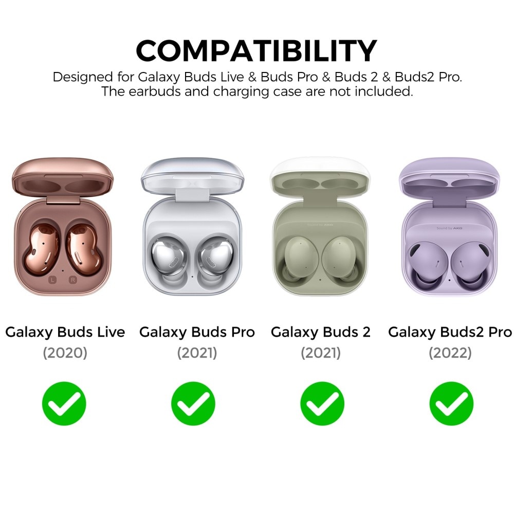 Funda Diamond Samsung Galaxy Buds 2/2 Pro/Live/Pro Transparente