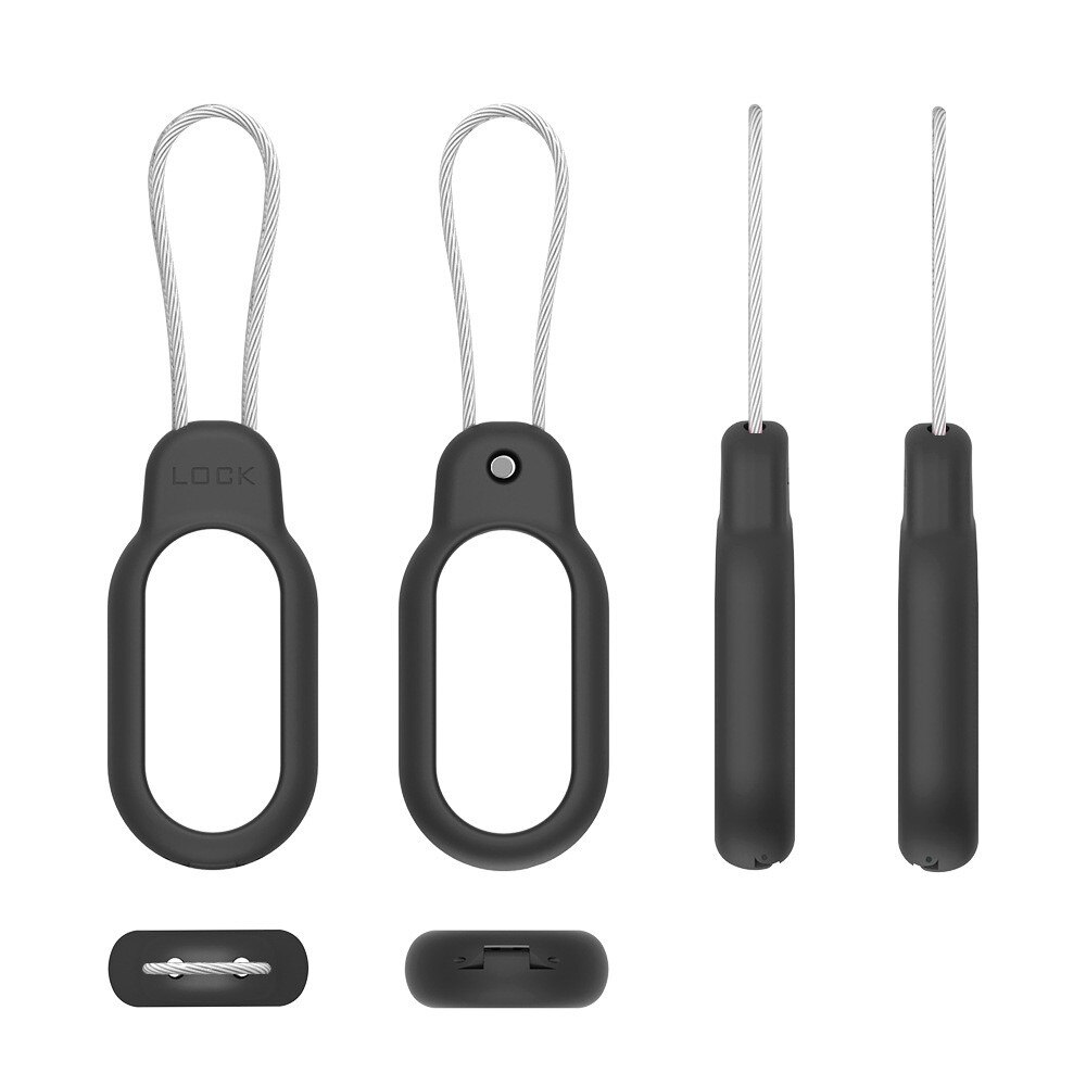 Carcasa dura con cable Samsung Galaxy SmartTag 2 negro