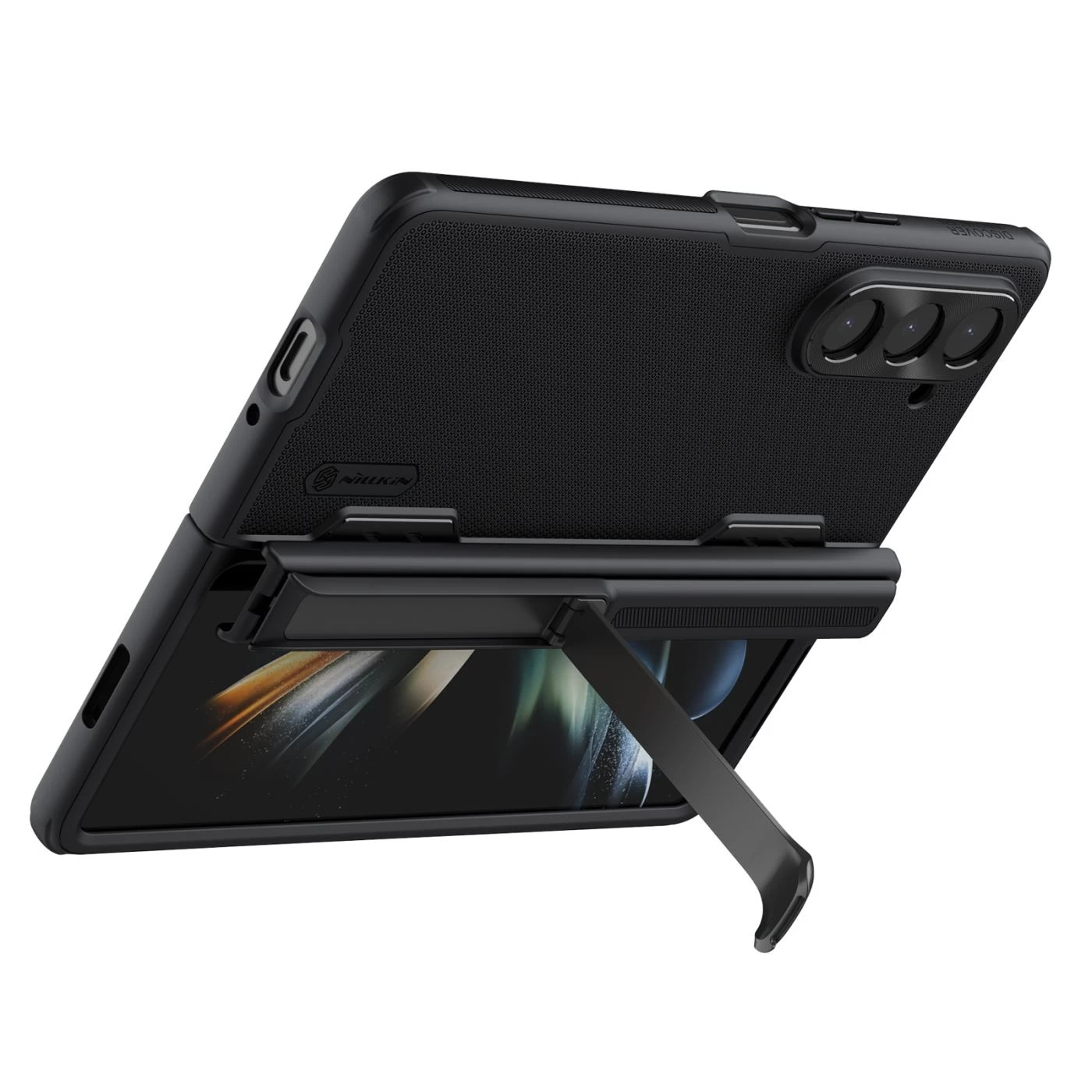 Super Frosted Shield Fold with Kickstand Samsung Galaxy Z Fold 5 negro