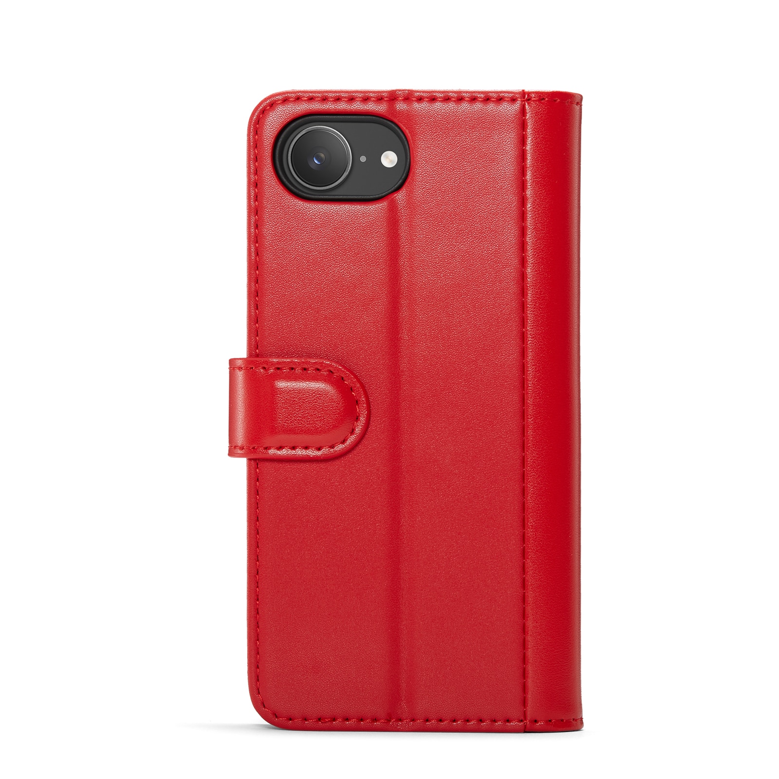Funda de cuero genuino iPhone 16e, Rojo