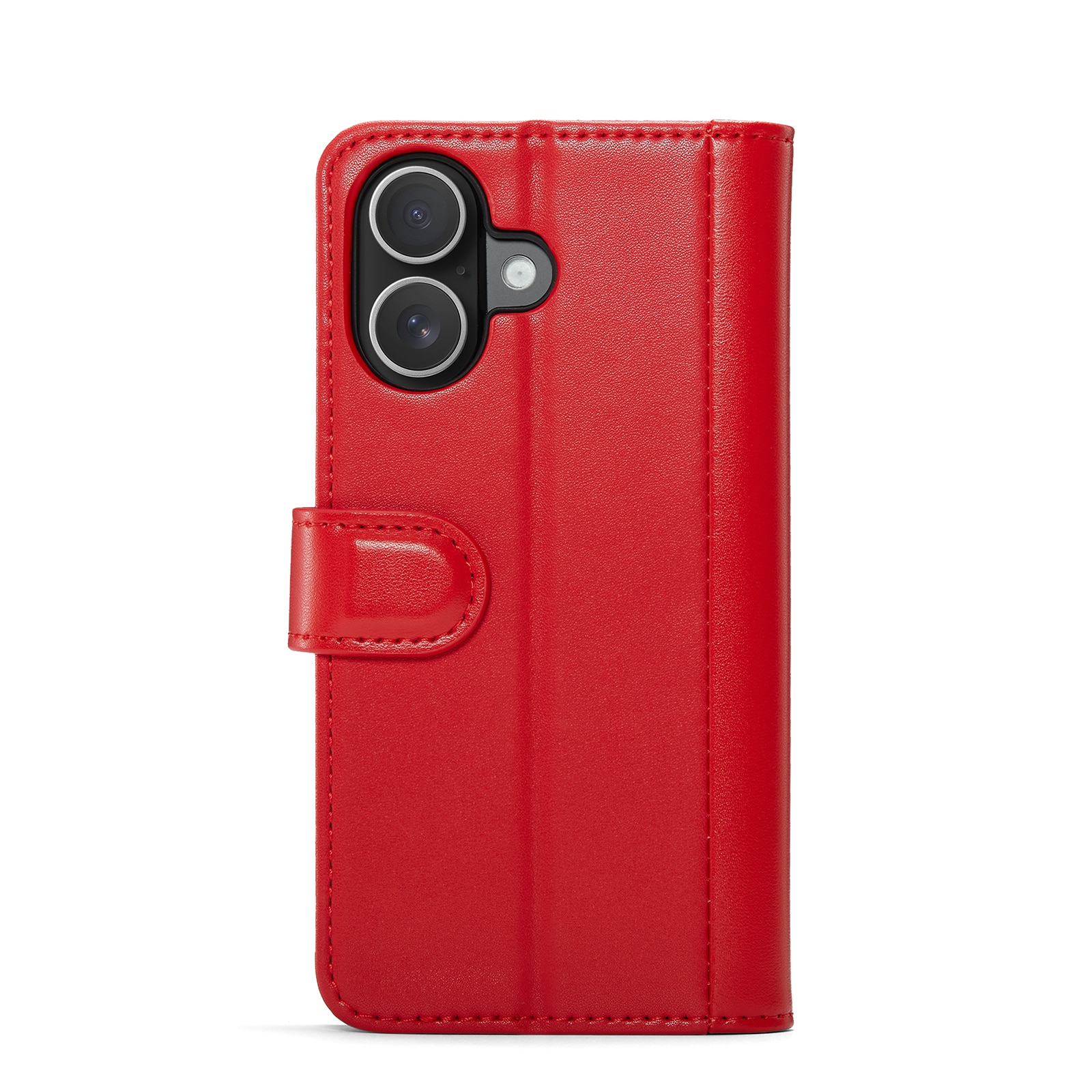 Funda de cuero genuino iPhone 16, Rojo