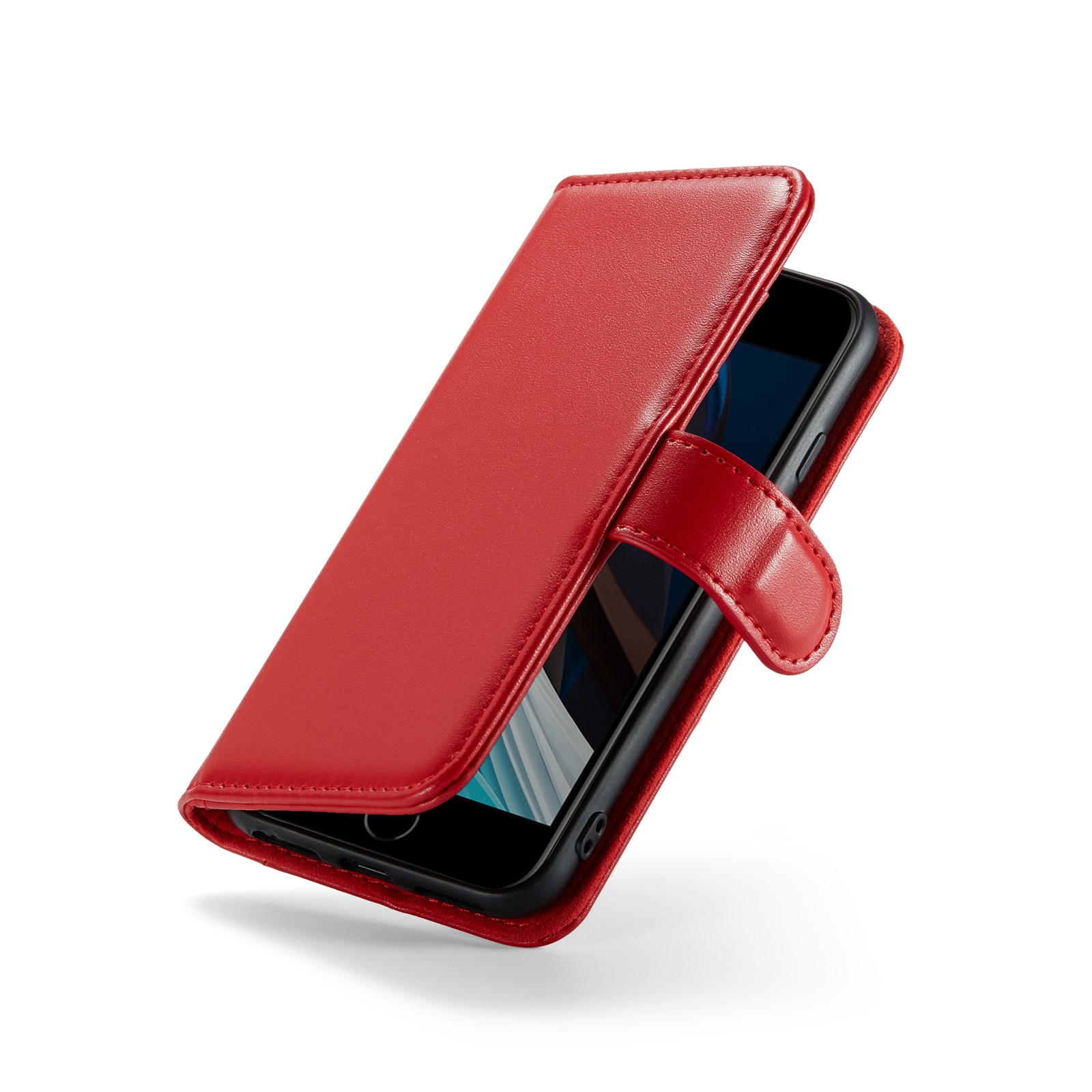 Funda de cuero genuino iPhone 7, Rojo