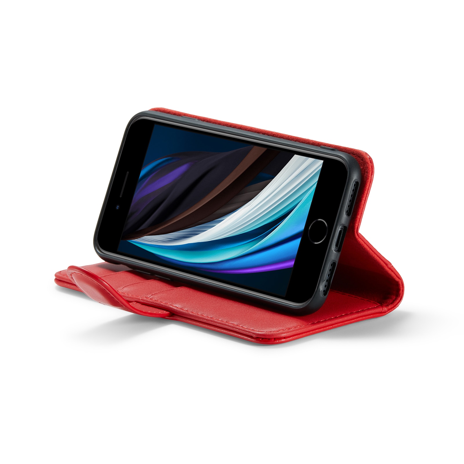Funda de cuero genuino iPhone 7, Rojo