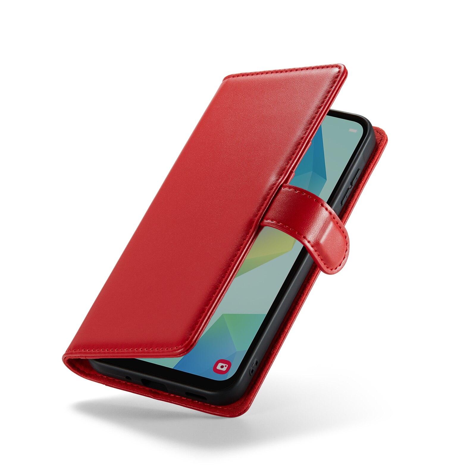 Funda de cuero genuino Samsung Galaxy A16, Rojo