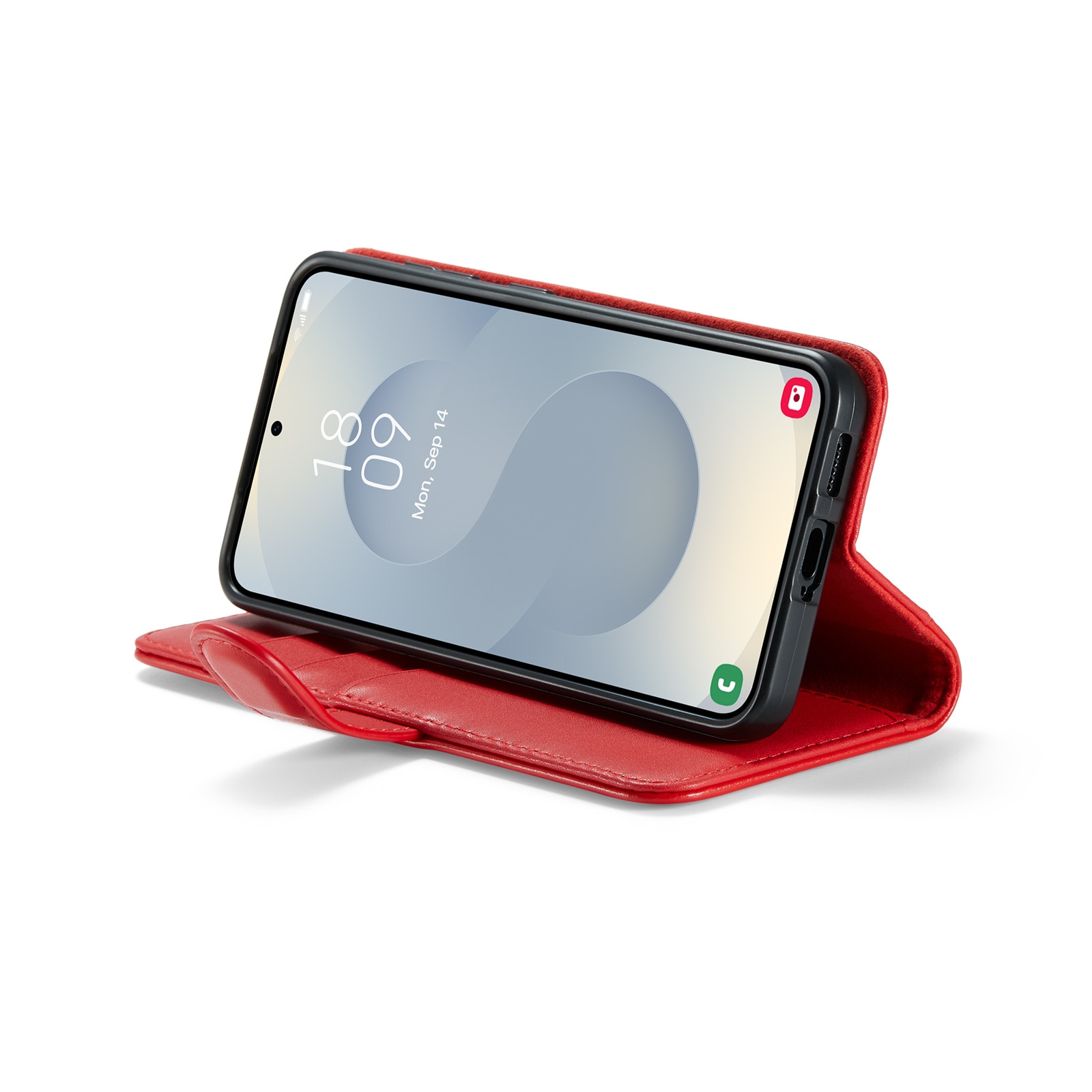 Funda de cuero genuino Samsung Galaxy A17, Rojo