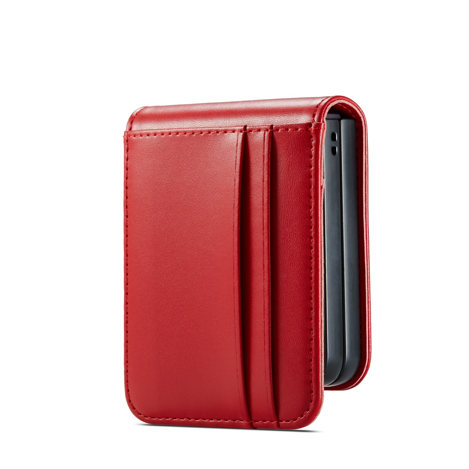 Funda de cuero genuino Samsung Galaxy Z Flip 7, Rojo