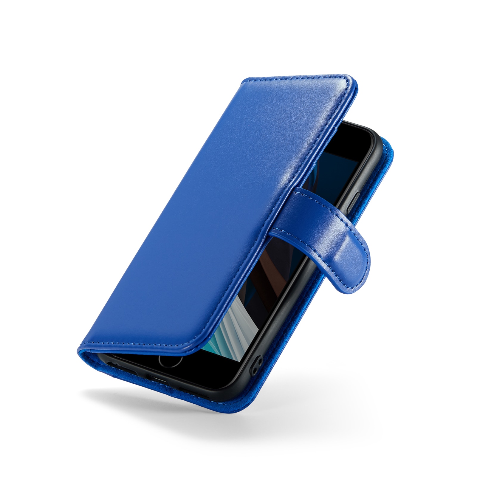 Funda de cuero genuino iPhone 7, Azul
