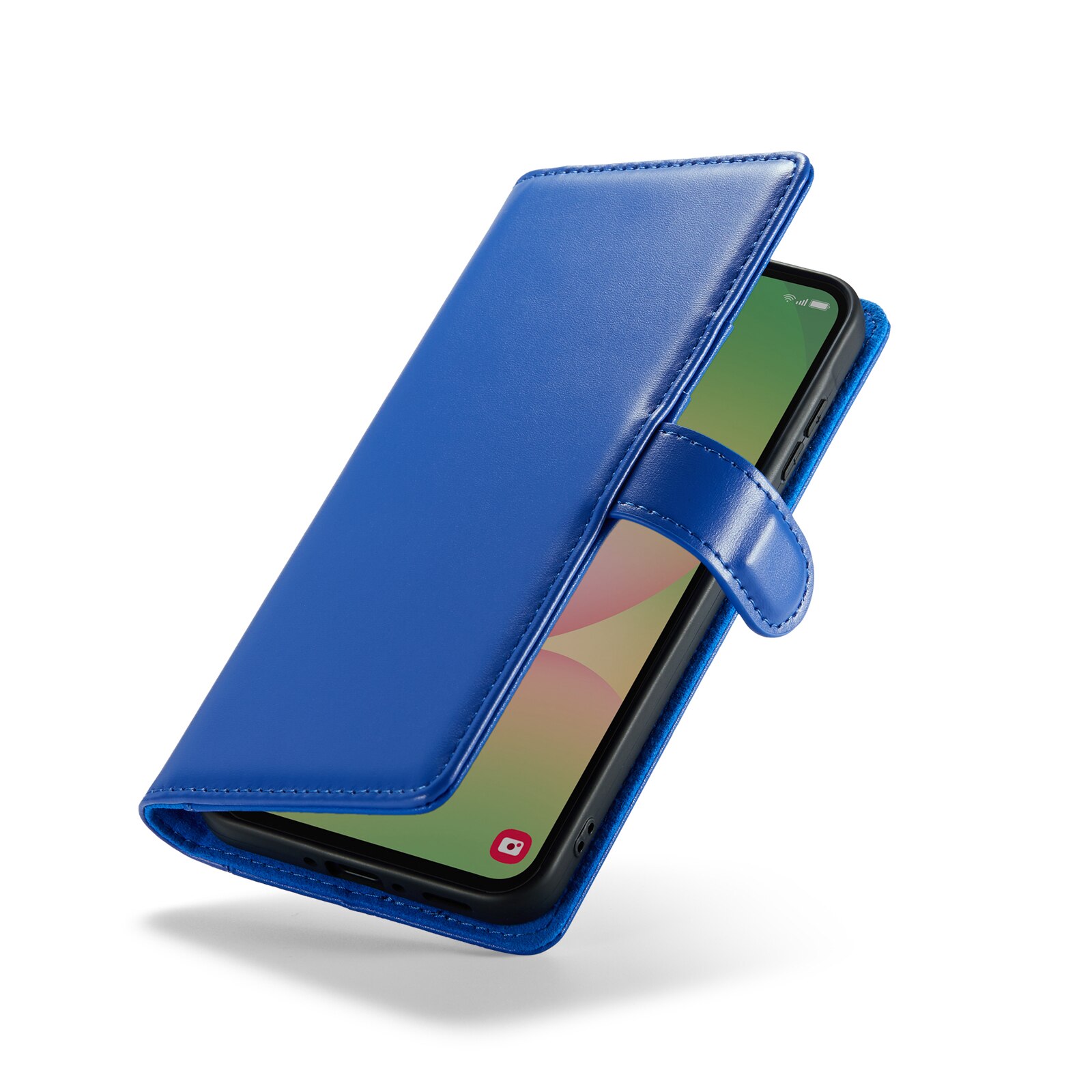 Funda de cuero genuino Samsung Galaxy A56, Azul