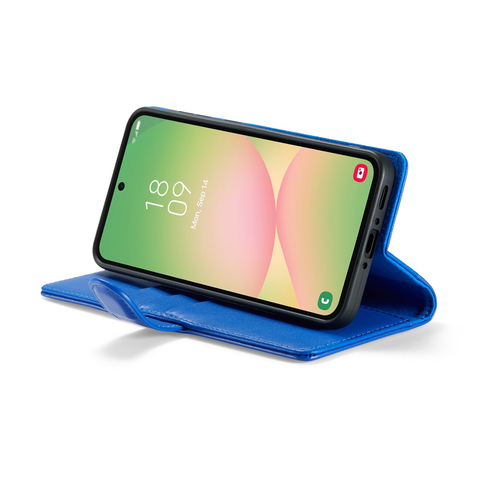 Funda de cuero genuino Samsung Galaxy A56, Azul