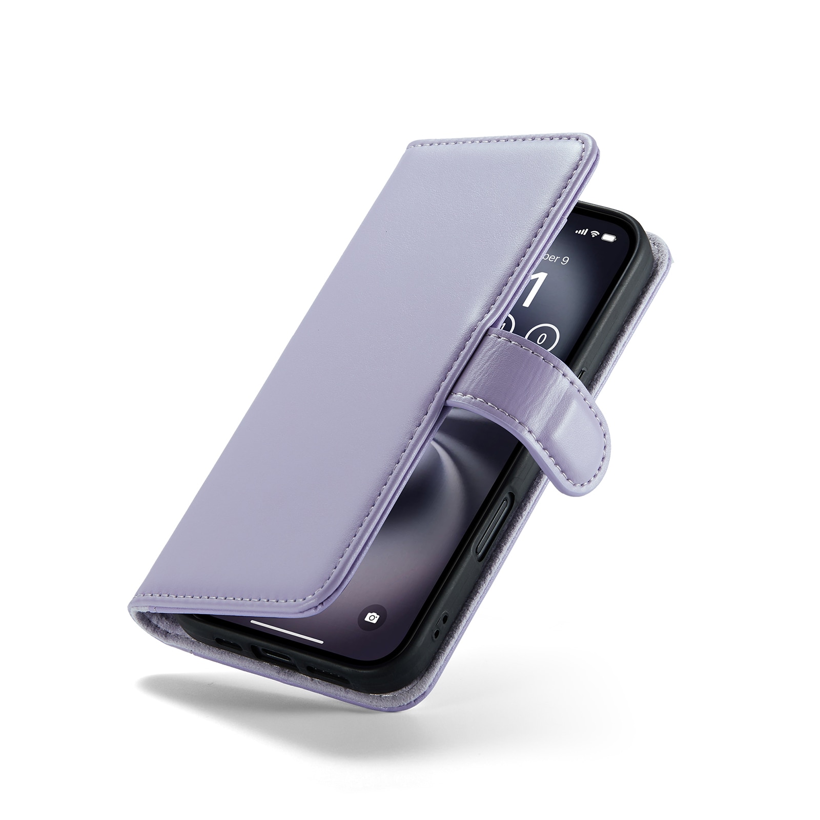 Funda de cuero genuino iPhone 17, Púrpura