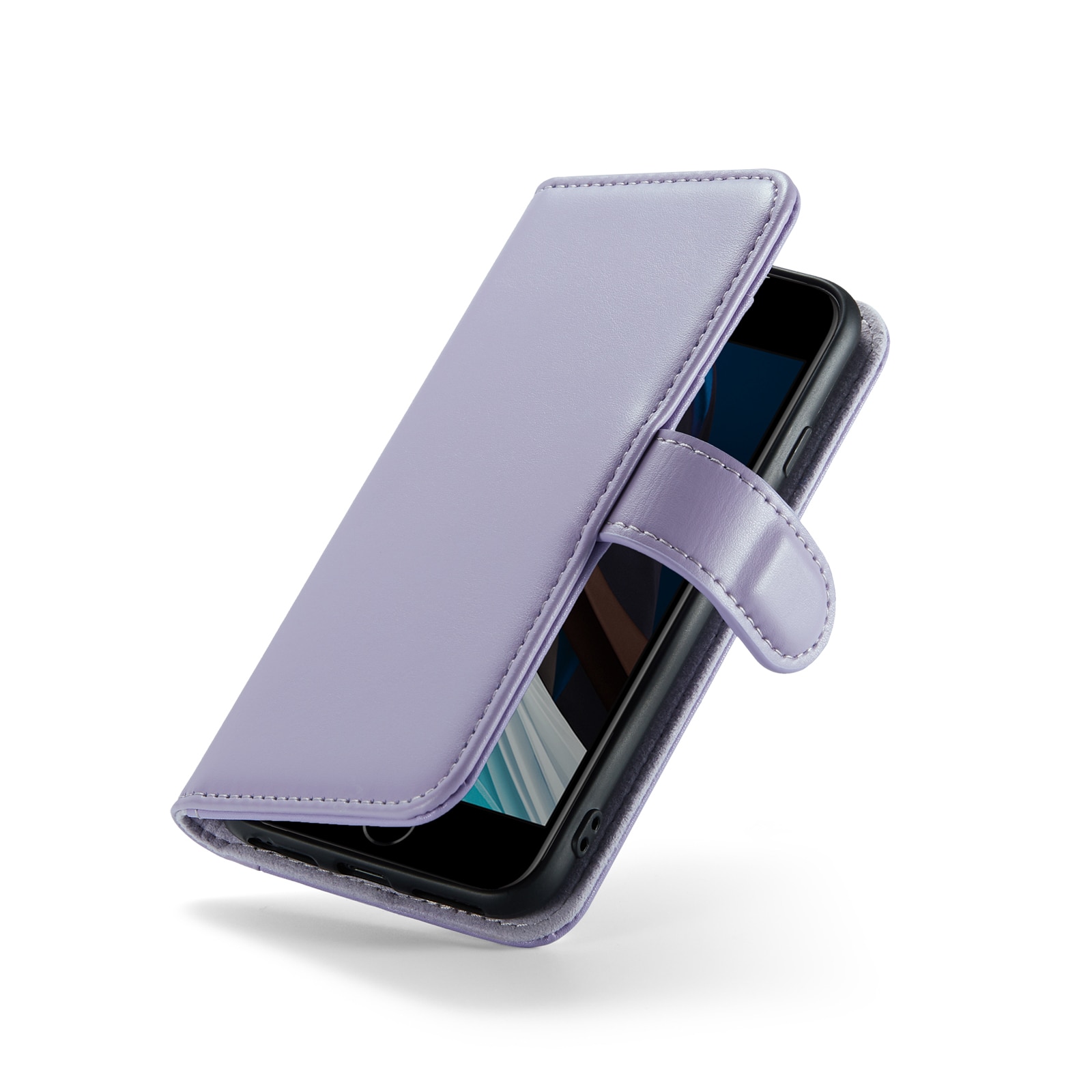 Funda de cuero genuino iPhone 7, Púrpura