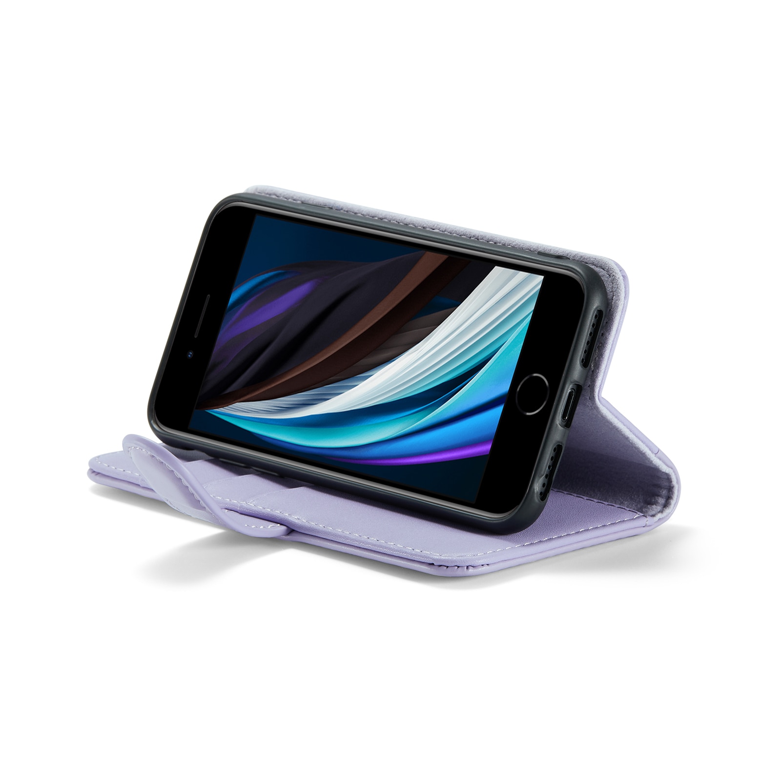 Funda de cuero genuino iPhone 7, Púrpura
