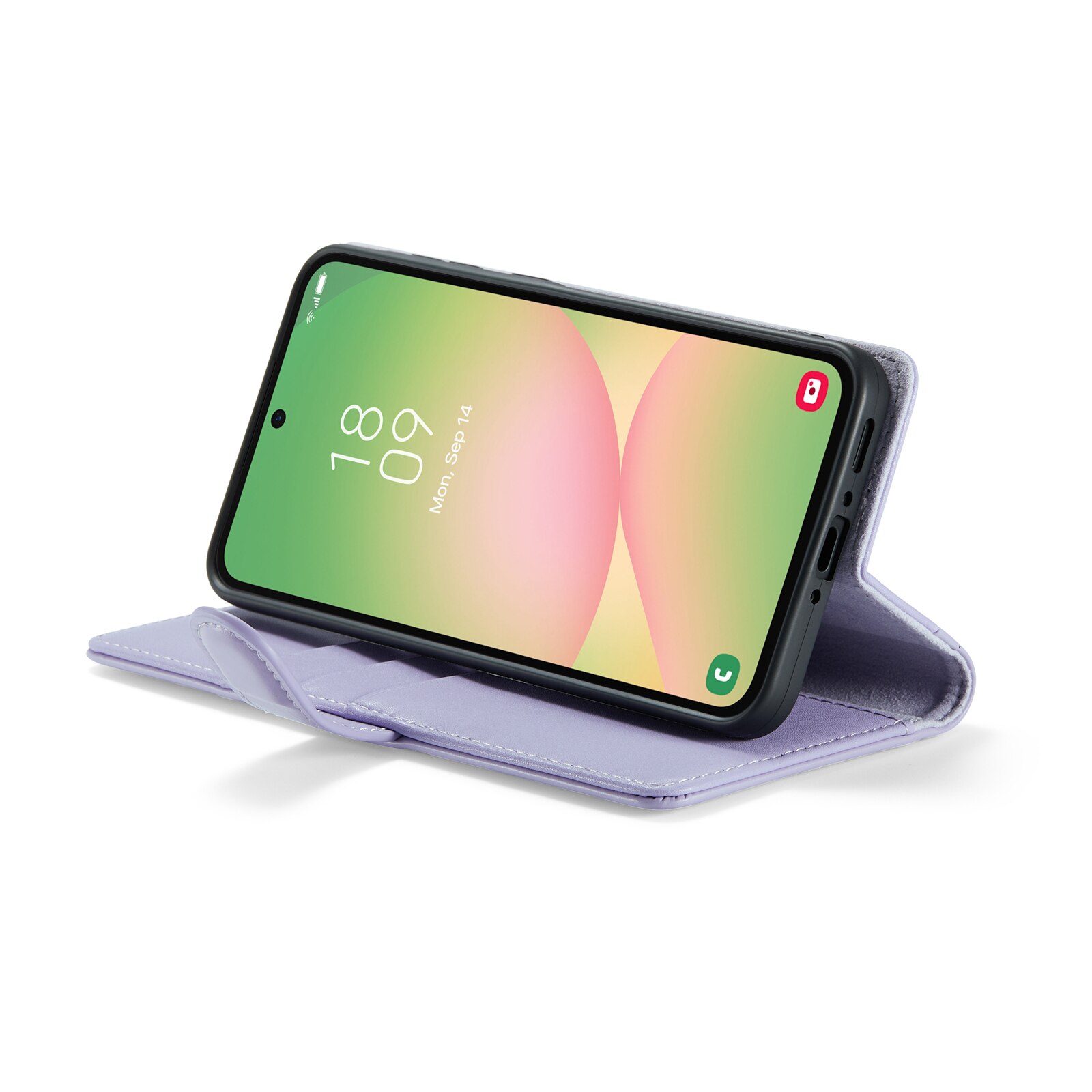 Funda de cuero genuino Samsung Galaxy A56, Púrpura