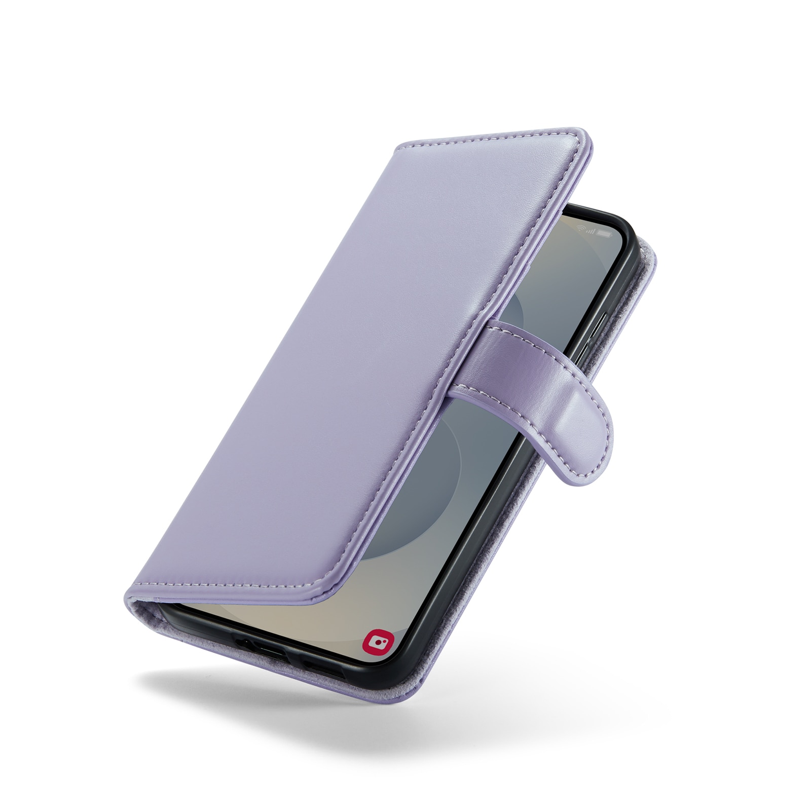 Funda de cuero genuino Samsung Galaxy A17, Púrpura