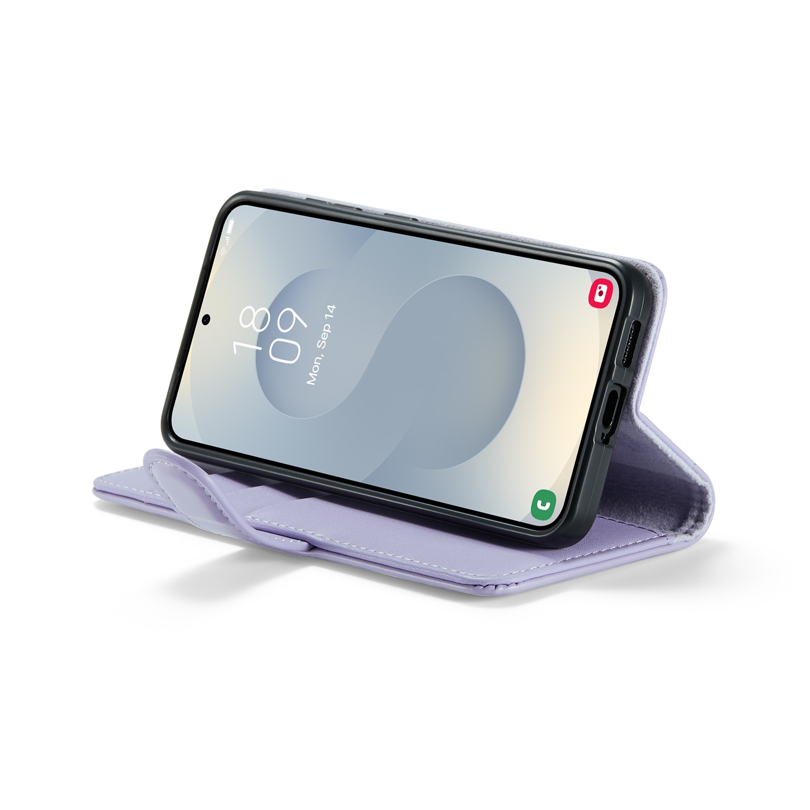 Funda de cuero genuino Samsung Galaxy A17, Púrpura