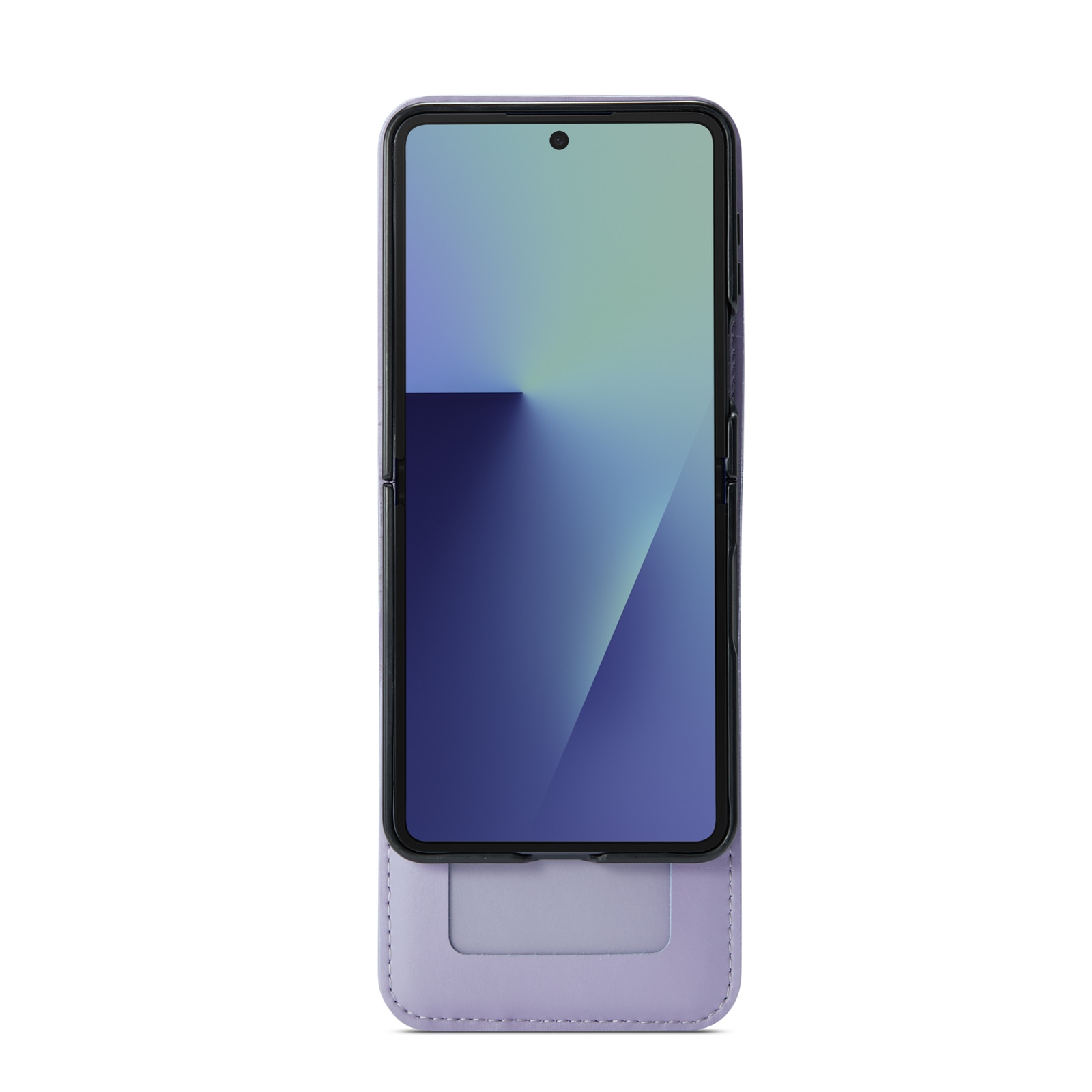 Funda de cuero genuino Samsung Galaxy Z Flip 7, Púrpura