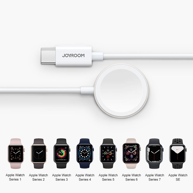 Cargador completo para Apple Watch - Cable de 1.2m y cargador de pared - Smartline