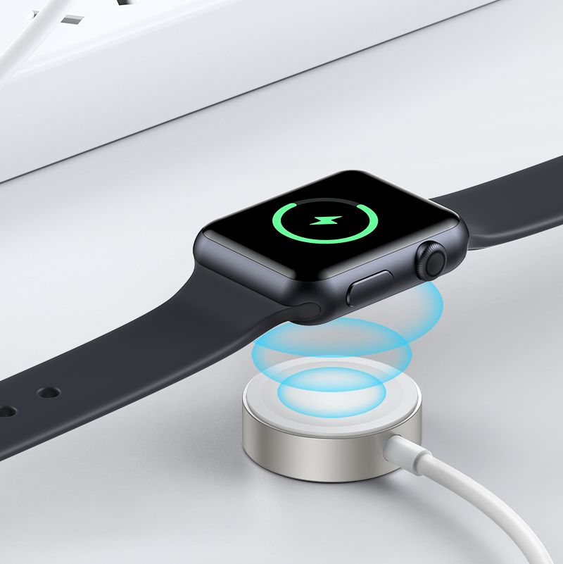 Cargador completo para Apple Watch - Cable de 1.2m y cargador de pared - Smartline