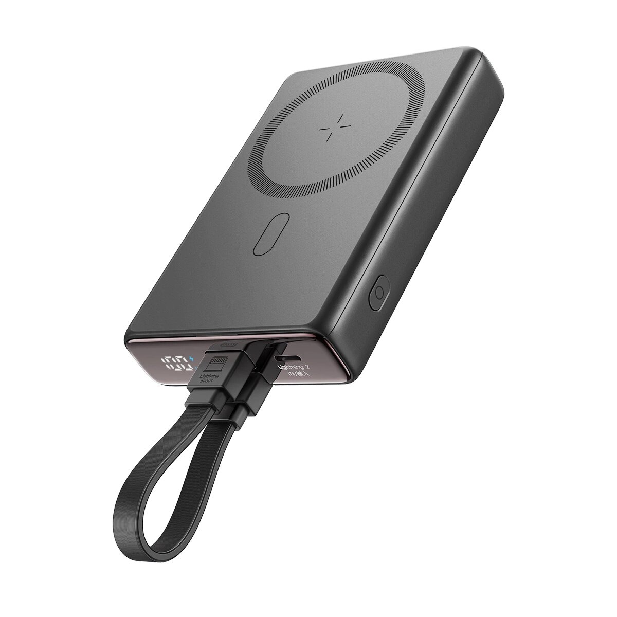 Powerbank con MagSafe 10000 mAh USB-C + Lightning, negro