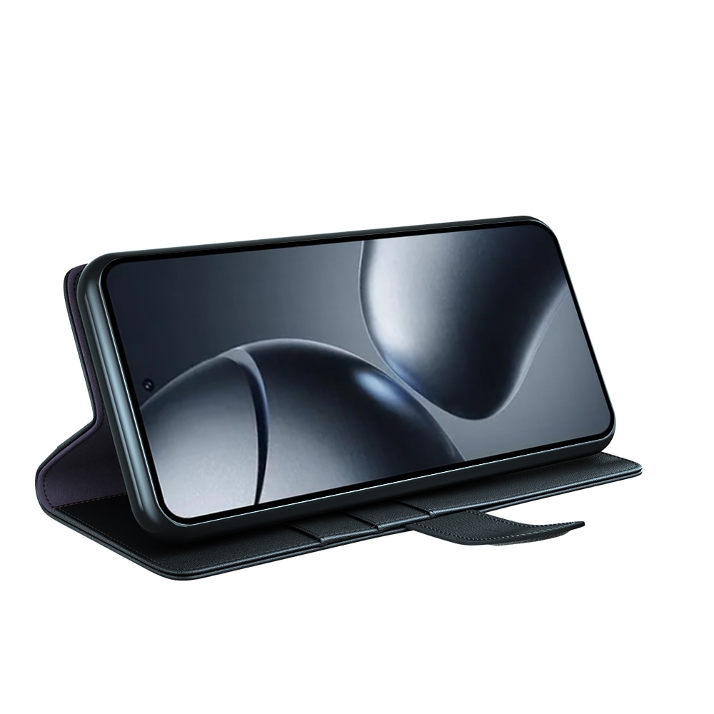 Funda de cuero genuino Xiaomi 15T, Negro