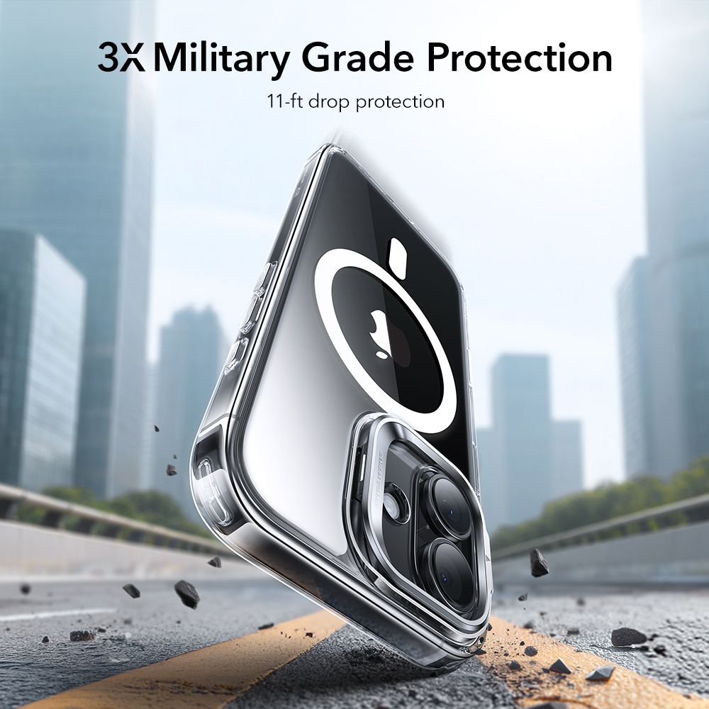 Classic Kickstand Halolock MagSafe iPhone 17 Transparente