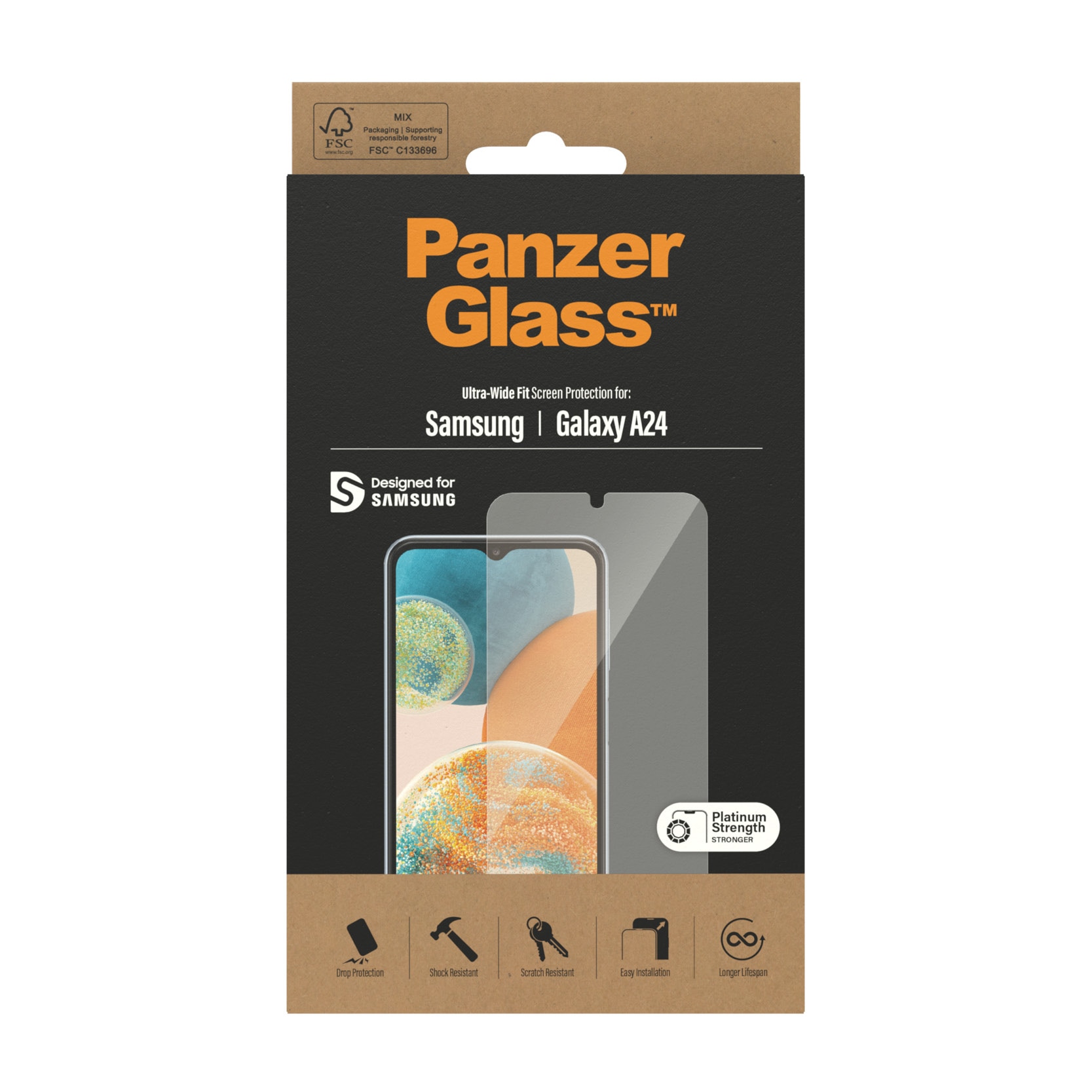 Samsung Galaxy A24 Screen Protector Ultra Wide Fit