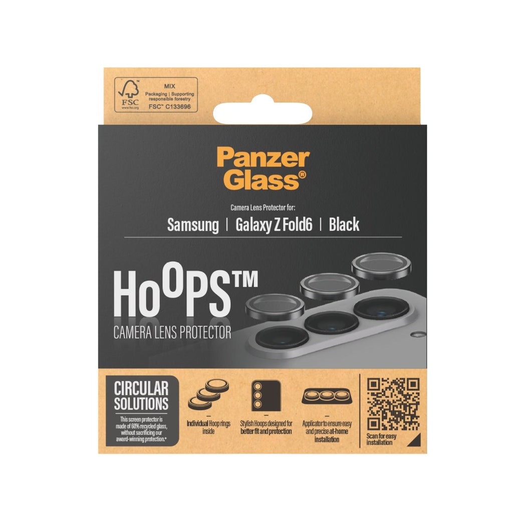 Samsung Galaxy Z Fold 6 Hoops Camera Lens Protector Negro