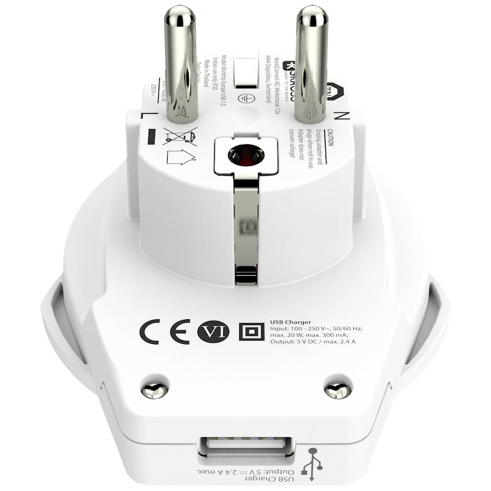 The World Travels to Europe with USB port