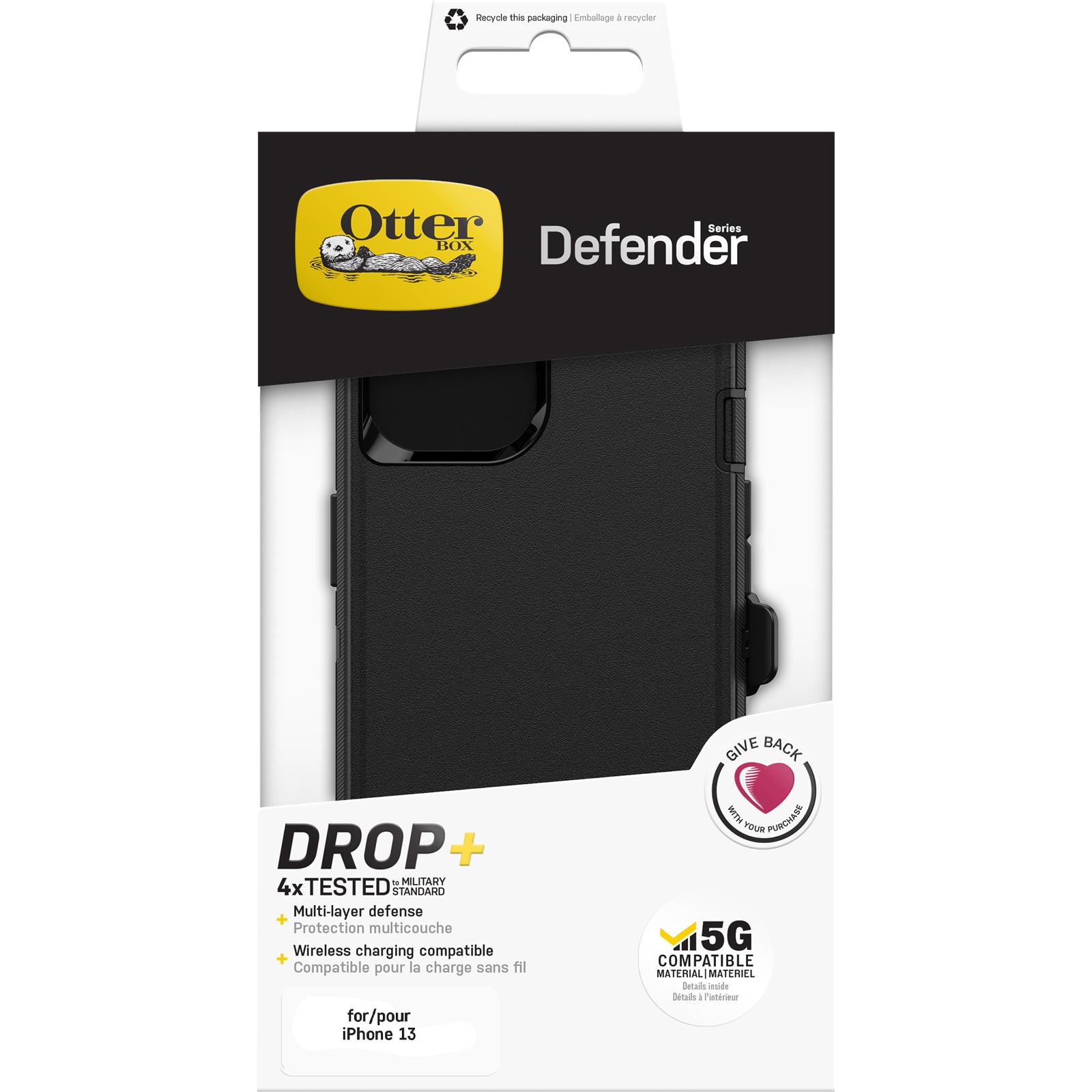 Funda Defender iPhone 13 Mini Black