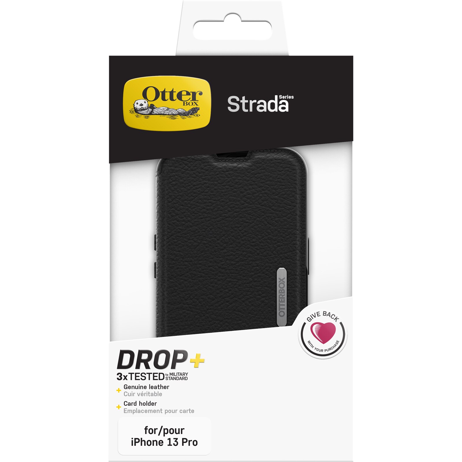 Funda Strada iPhone 13 Pro Black